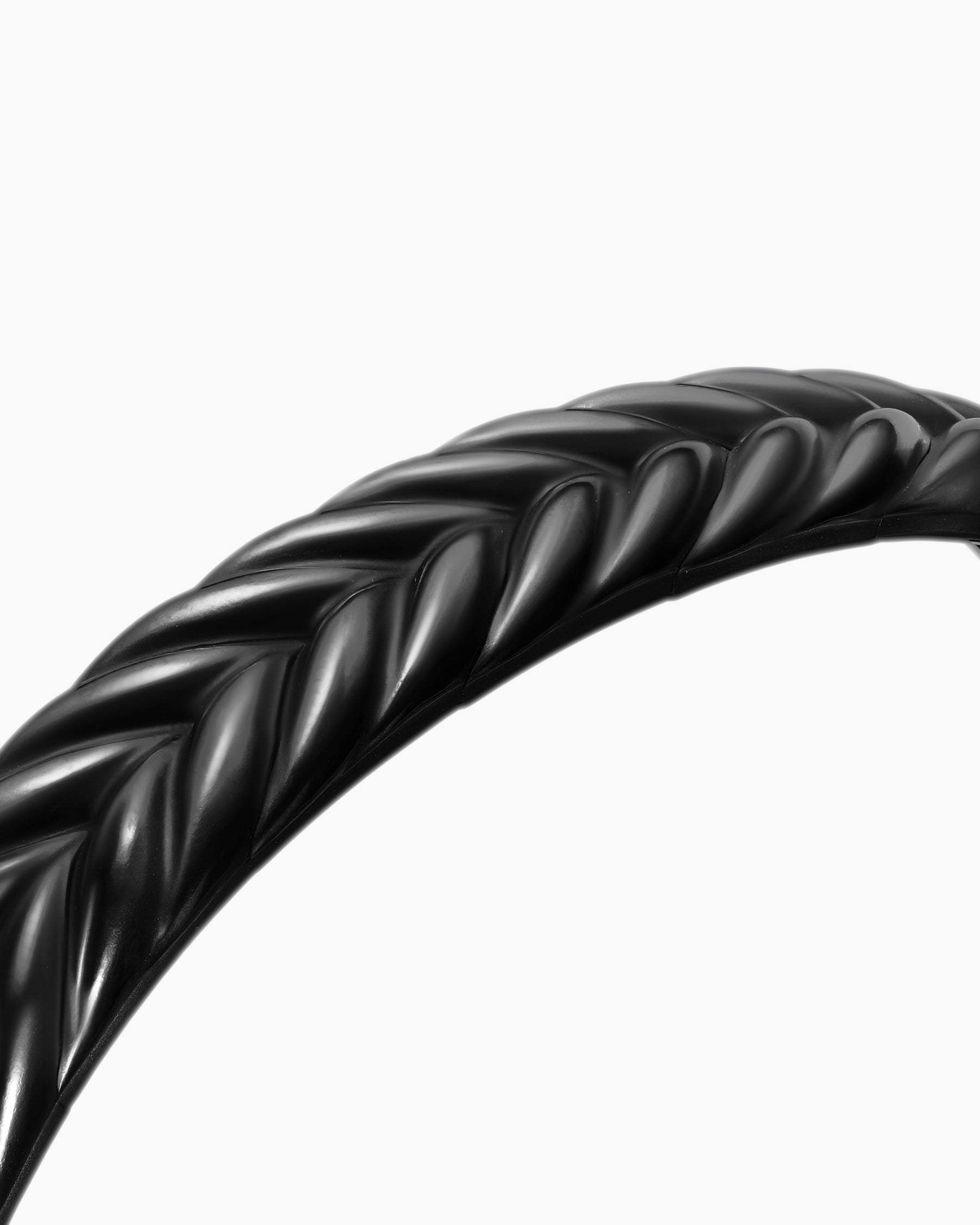 Chevron Flex Bracelet in Black Titanium, 10mm - Image 4