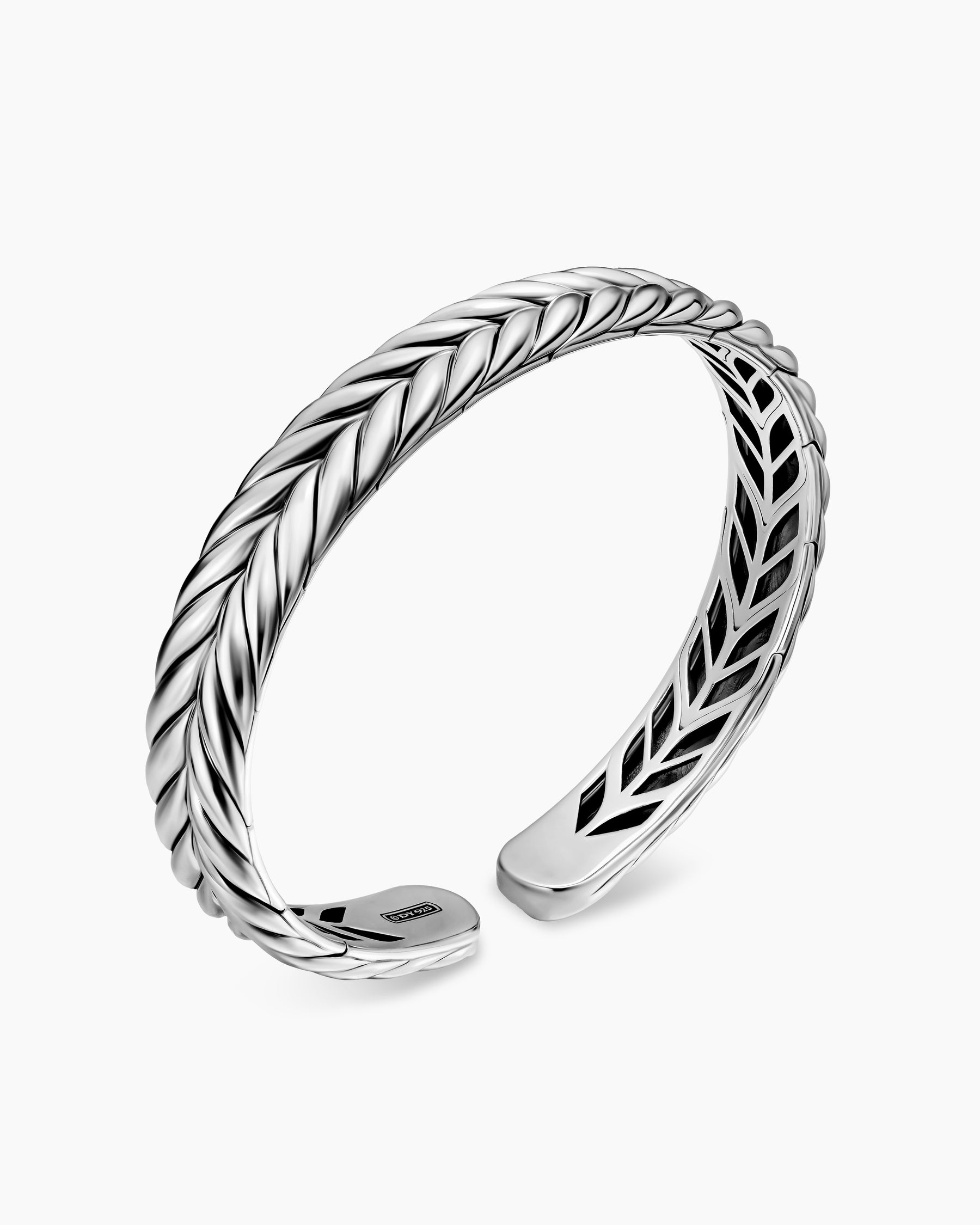 Chevron Flex Bracelet in Sterling Silver, 10mm - Image 3