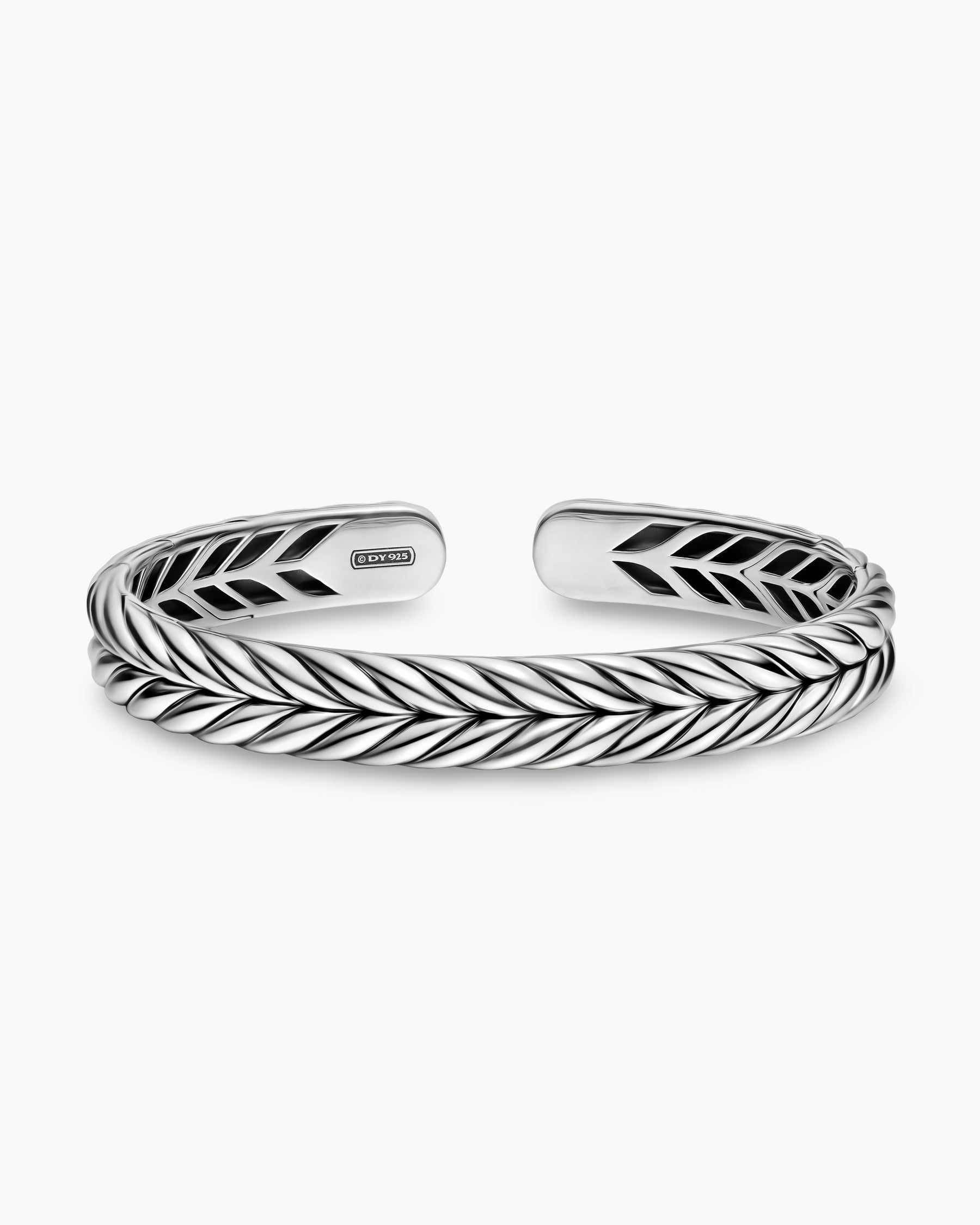 Chevron Flex Bracelet in Sterling Silver, 10mm - Image 4