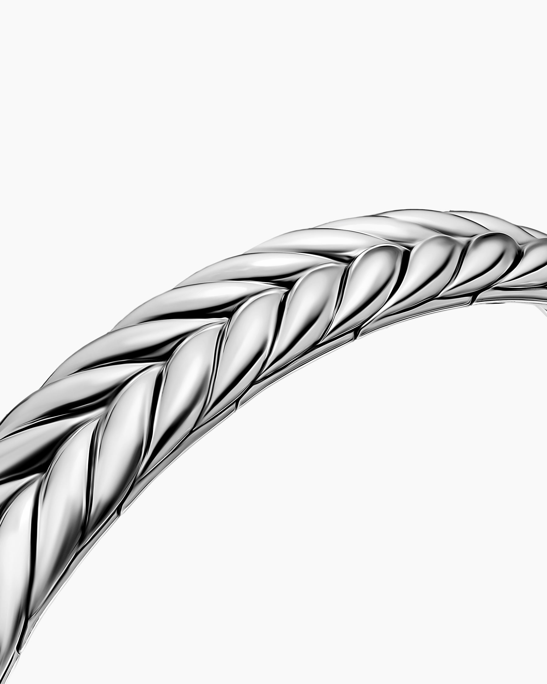 Chevron Flex Bracelet in Sterling Silver, 10mm - Image 5