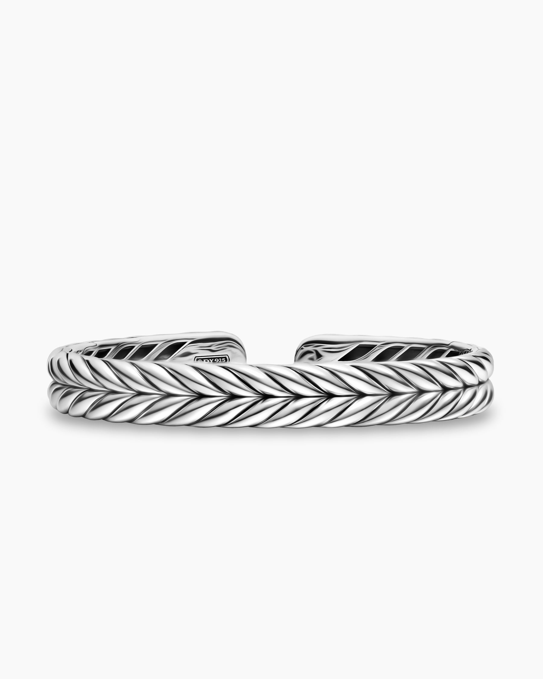Chevron Flex Bracelet in Sterling Silver, 10mm
