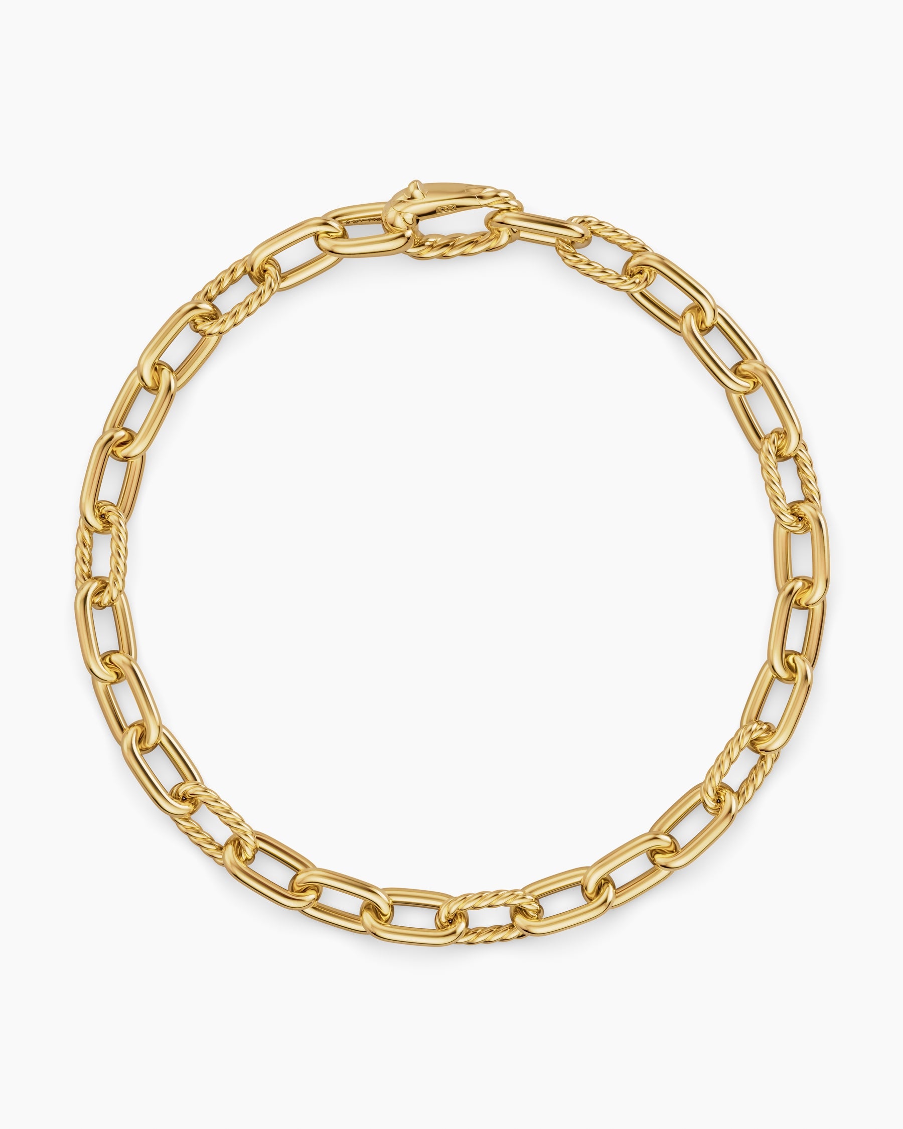DY Madison Chain Bracelet in 18K Yellow Gold, 6mm - Image 3