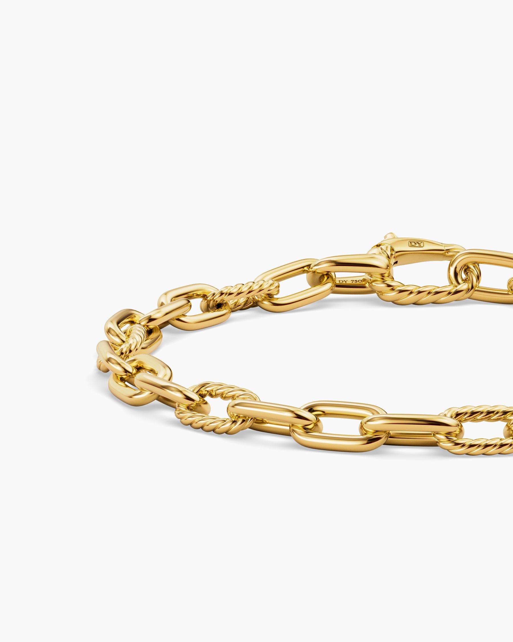 DY Madison Chain Bracelet in 18K Yellow Gold, 6mm - Image 5