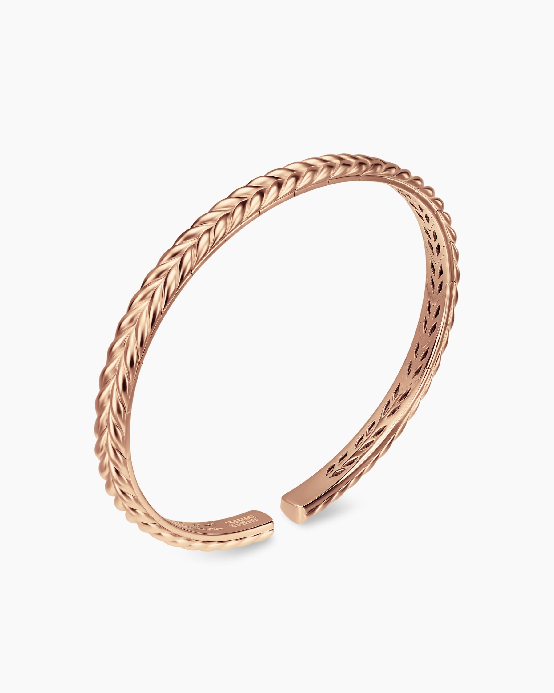 Chevron Flex Bracelet in 18K Rose Gold, 5.2mm - Image 3