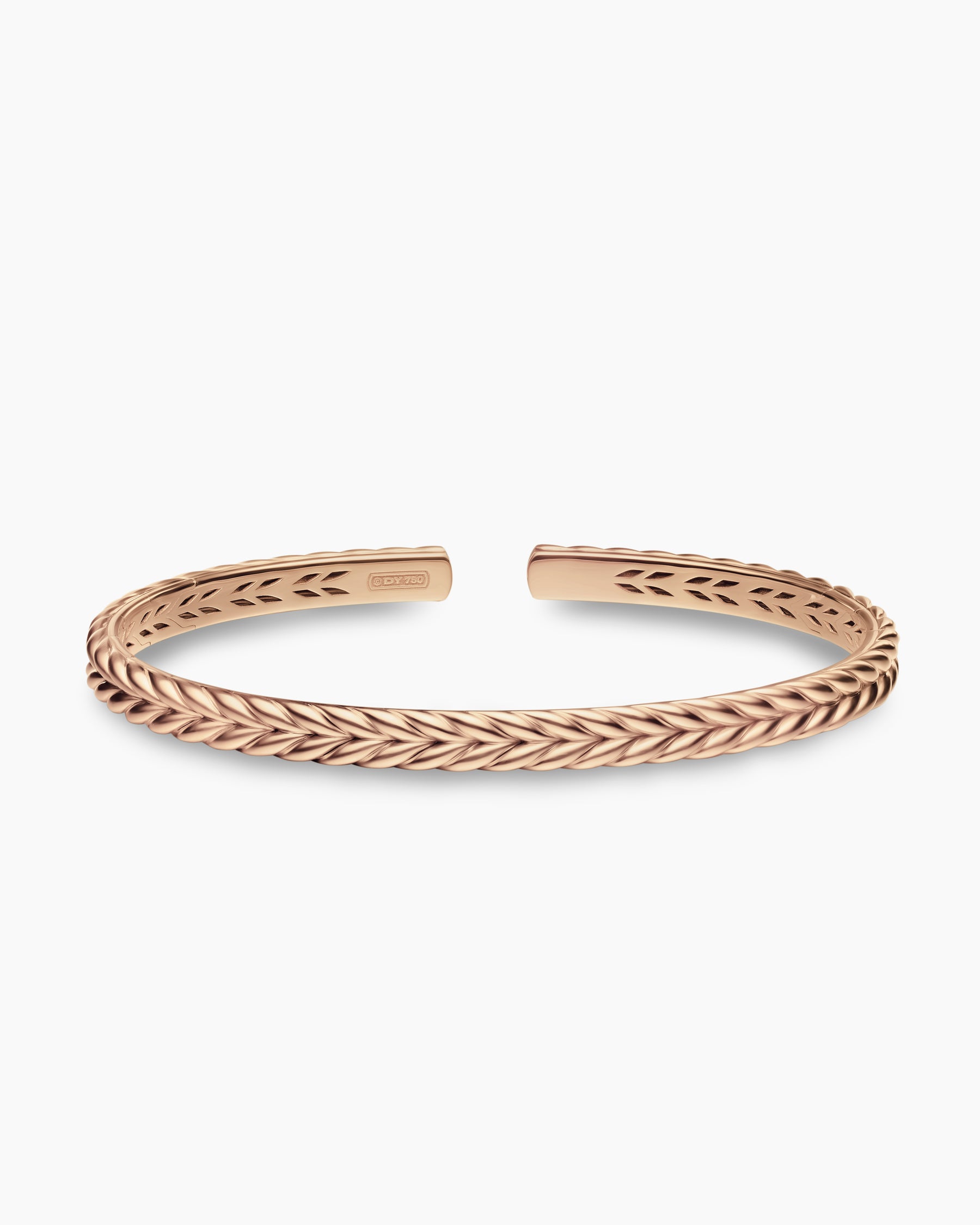 Chevron Flex Bracelet in 18K Rose Gold, 5.2mm - Image 4