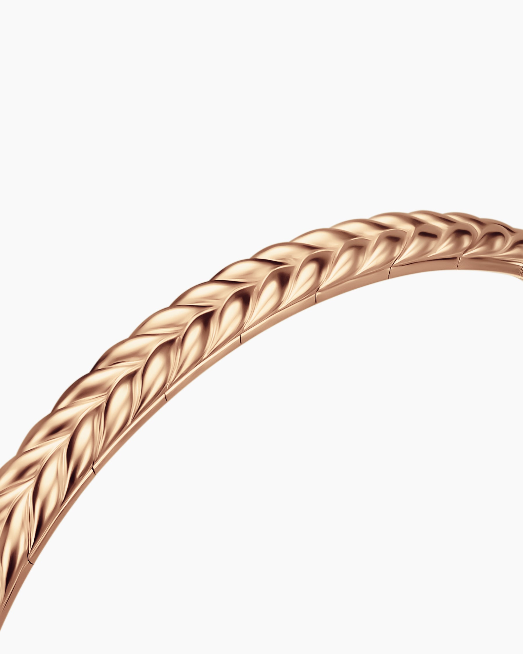 Chevron Flex Bracelet in 18K Rose Gold, 5.2mm - Image 5