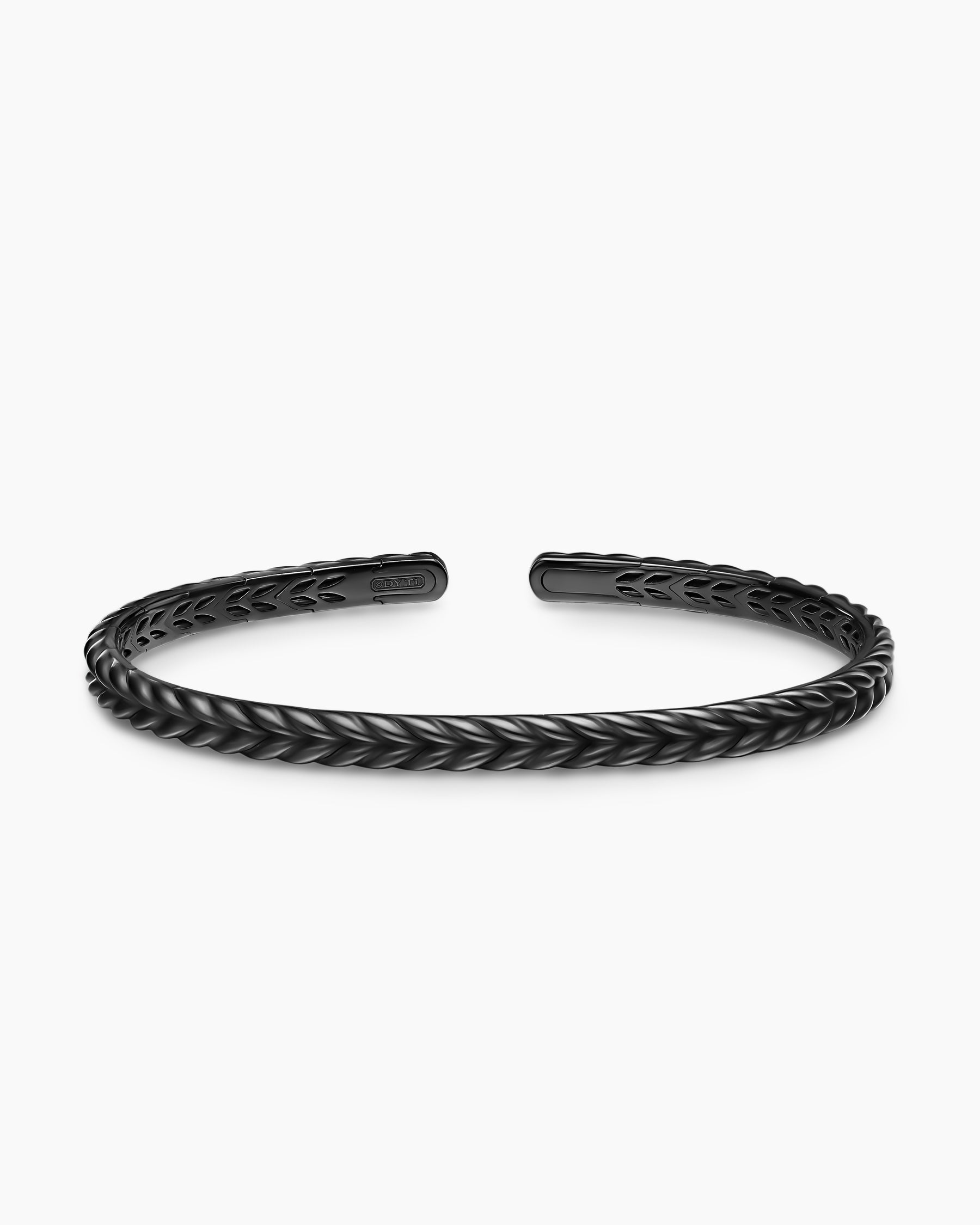 Chevron Flex Bracelet in Black Titanium, 5.2mm - Image 4