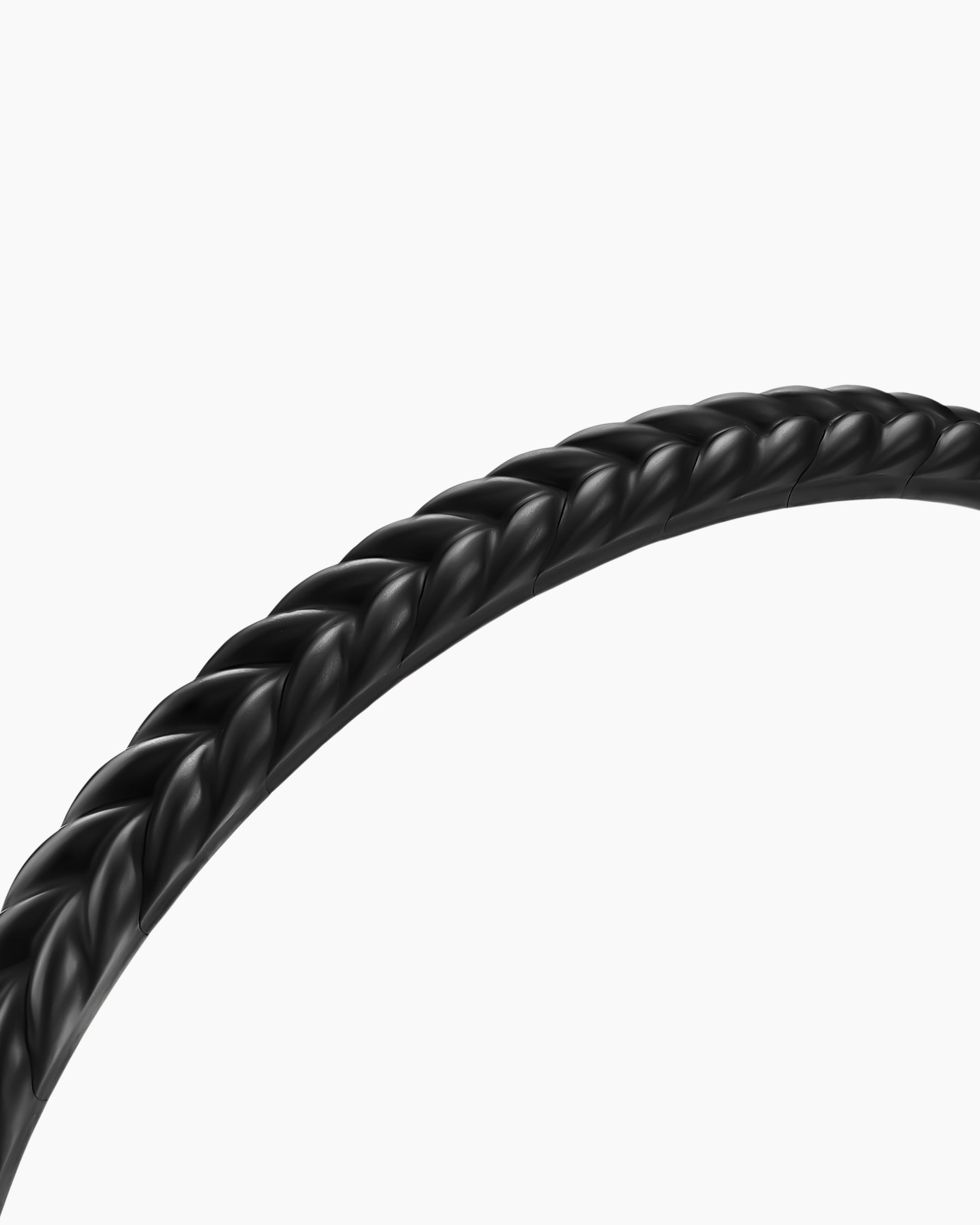Chevron Flex Bracelet in Black Titanium, 5.2mm - Image 5