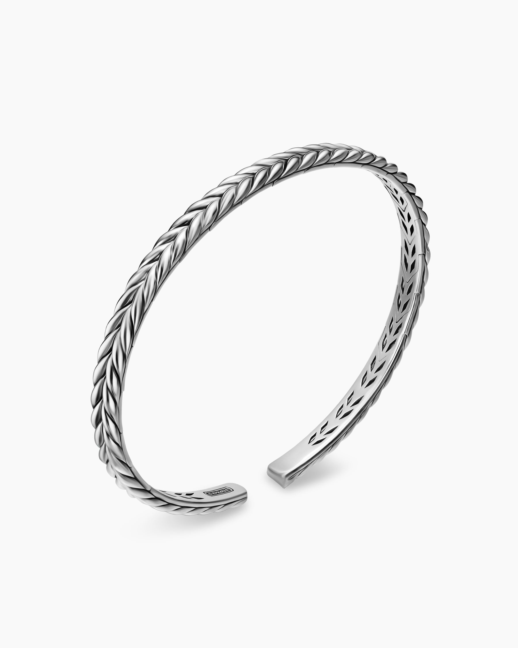 Chevron Flex Bracelet in Sterling Silver, 5.2mm - Image 3