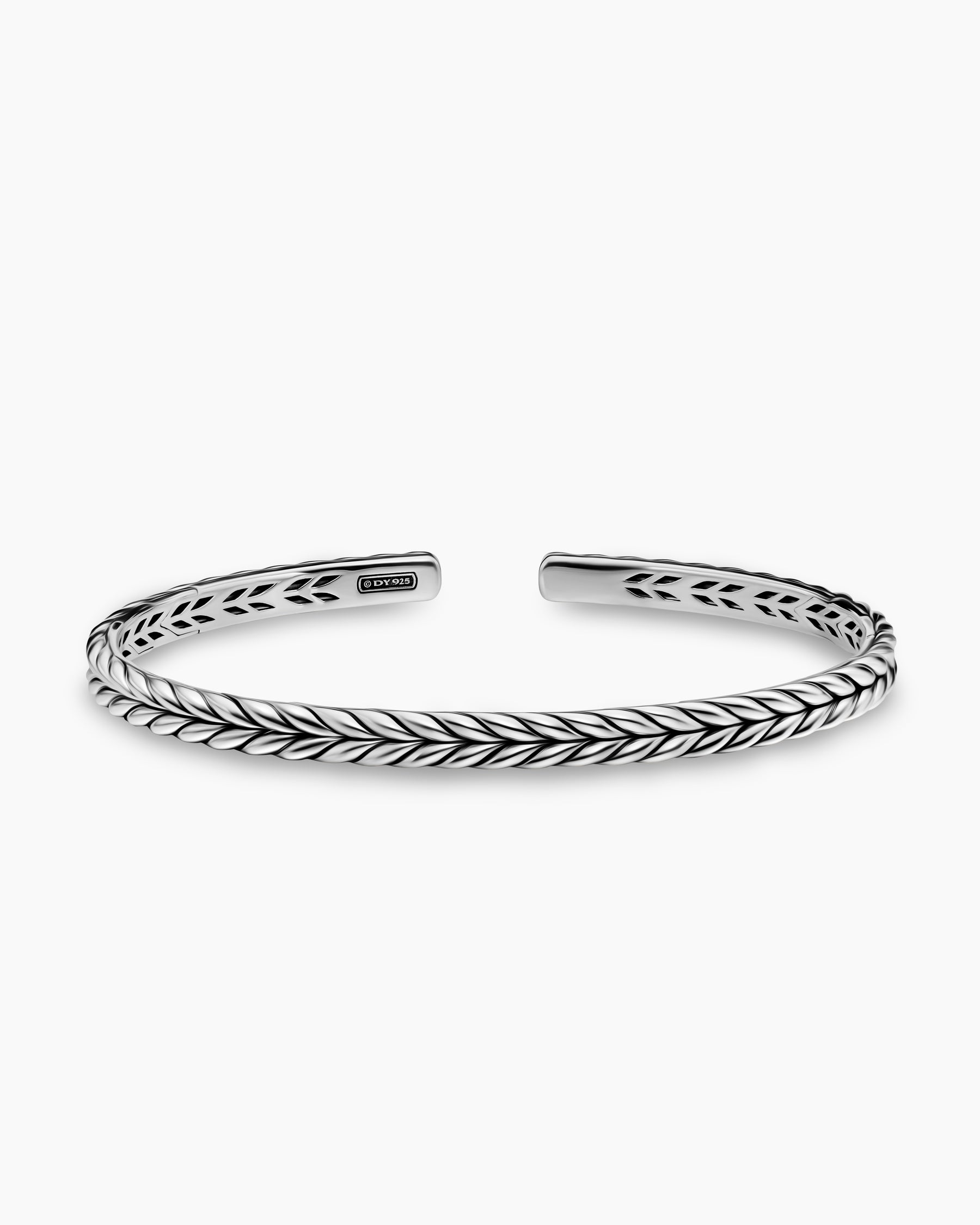 Chevron Flex Bracelet in Sterling Silver, 5.2mm - Image 4