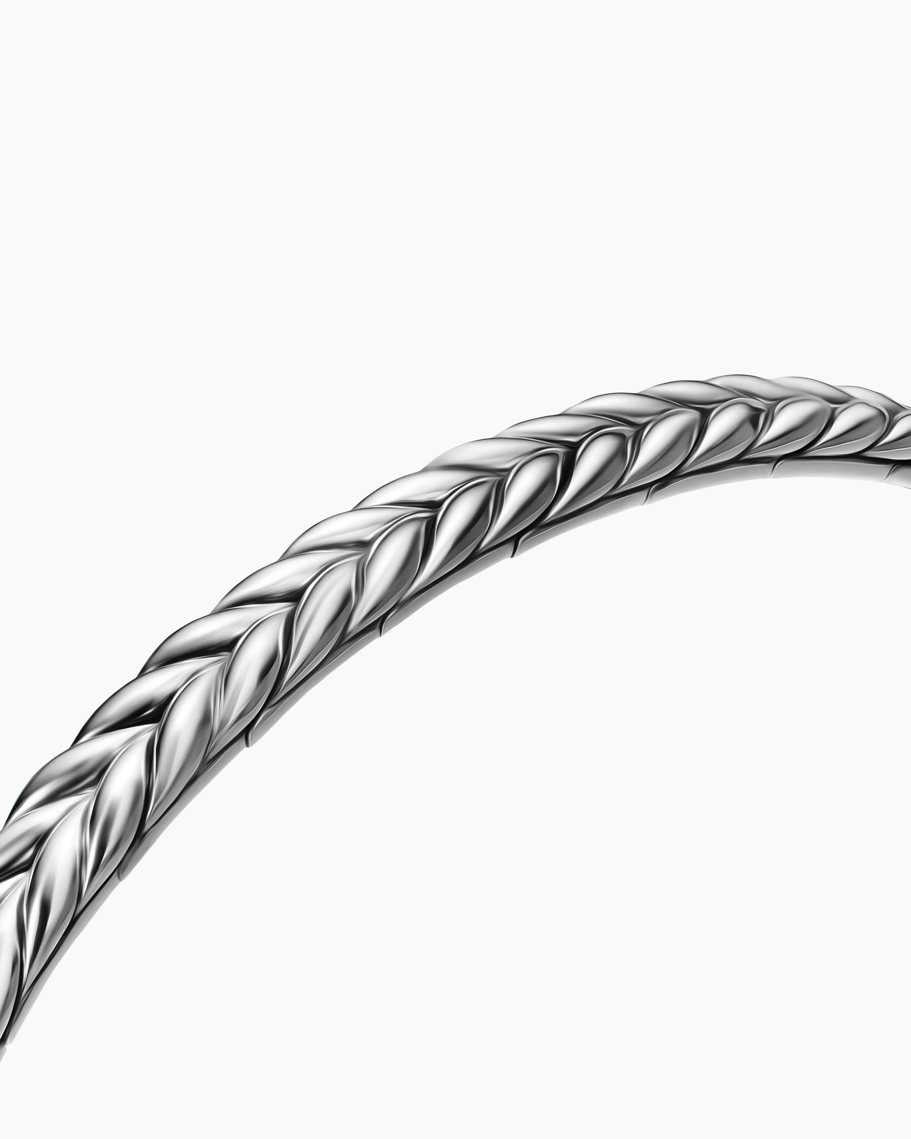 Chevron Flex Bracelet in Sterling Silver, 5.2mm - Image 5