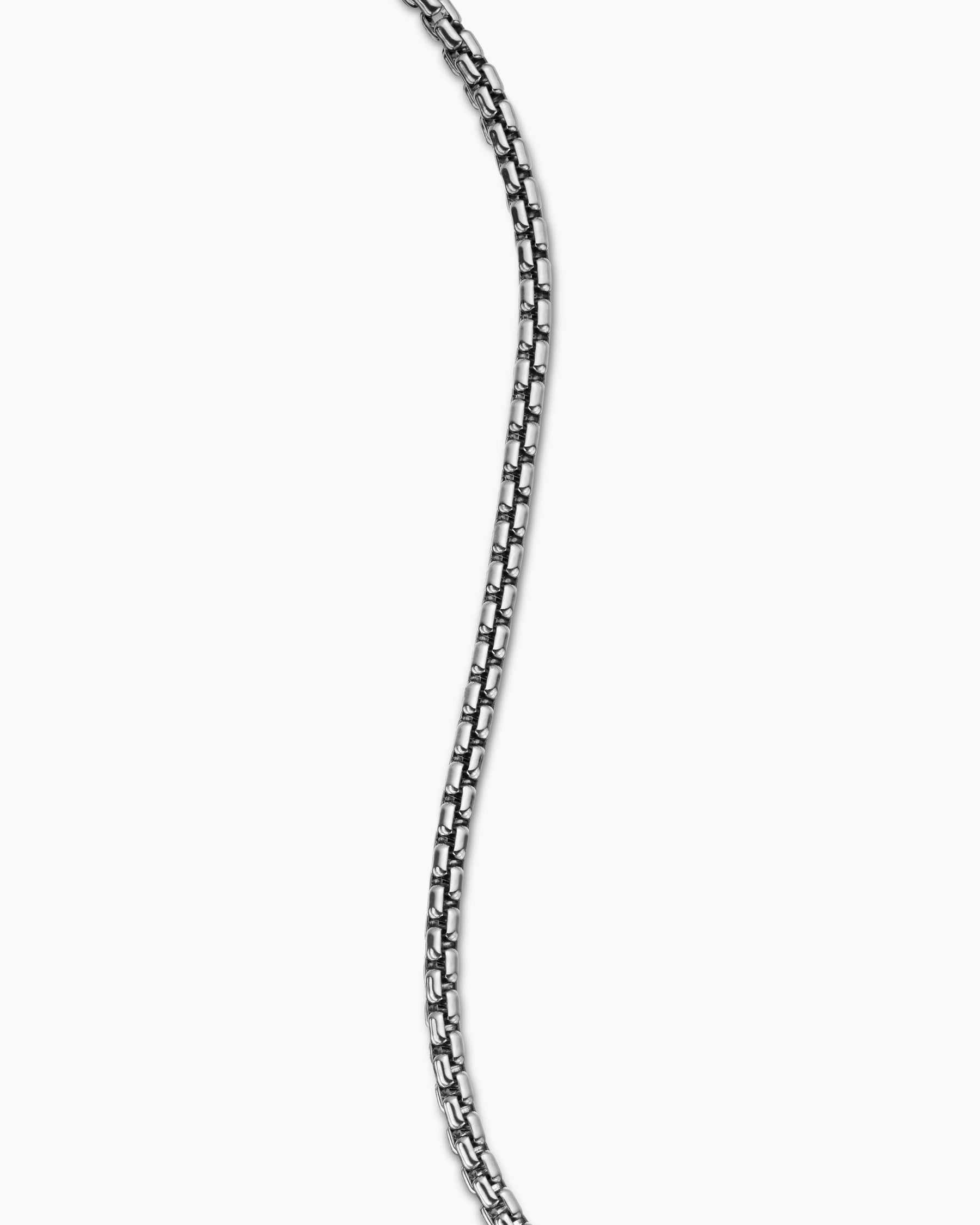 Box Chain Bracelet in Sterling Silver, 2.7mm - Image 6
