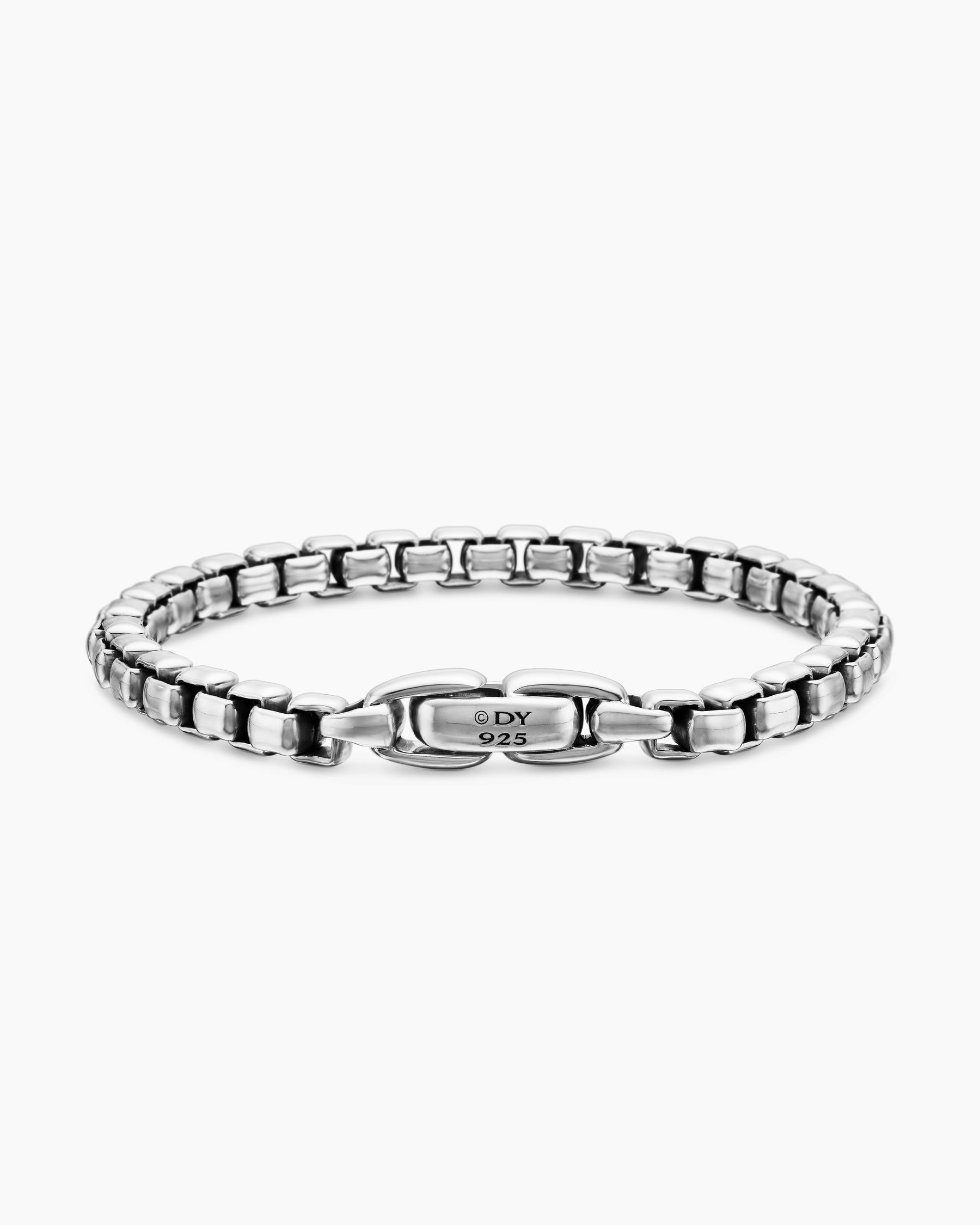 Box Chain Bracelet in Sterling Silver, 5mm - Image 5