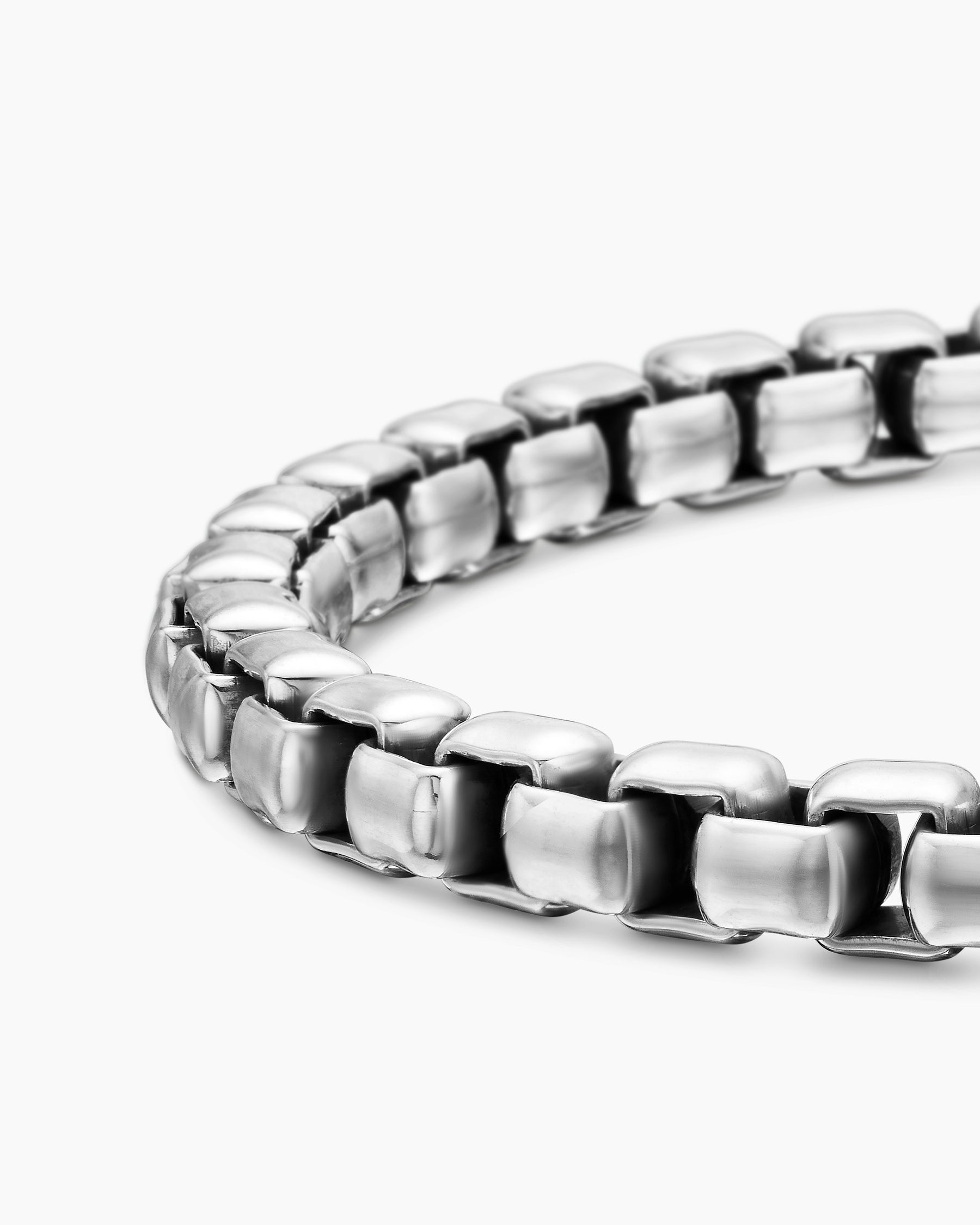 Box Chain Bracelet in Sterling Silver, 5mm - Image 7