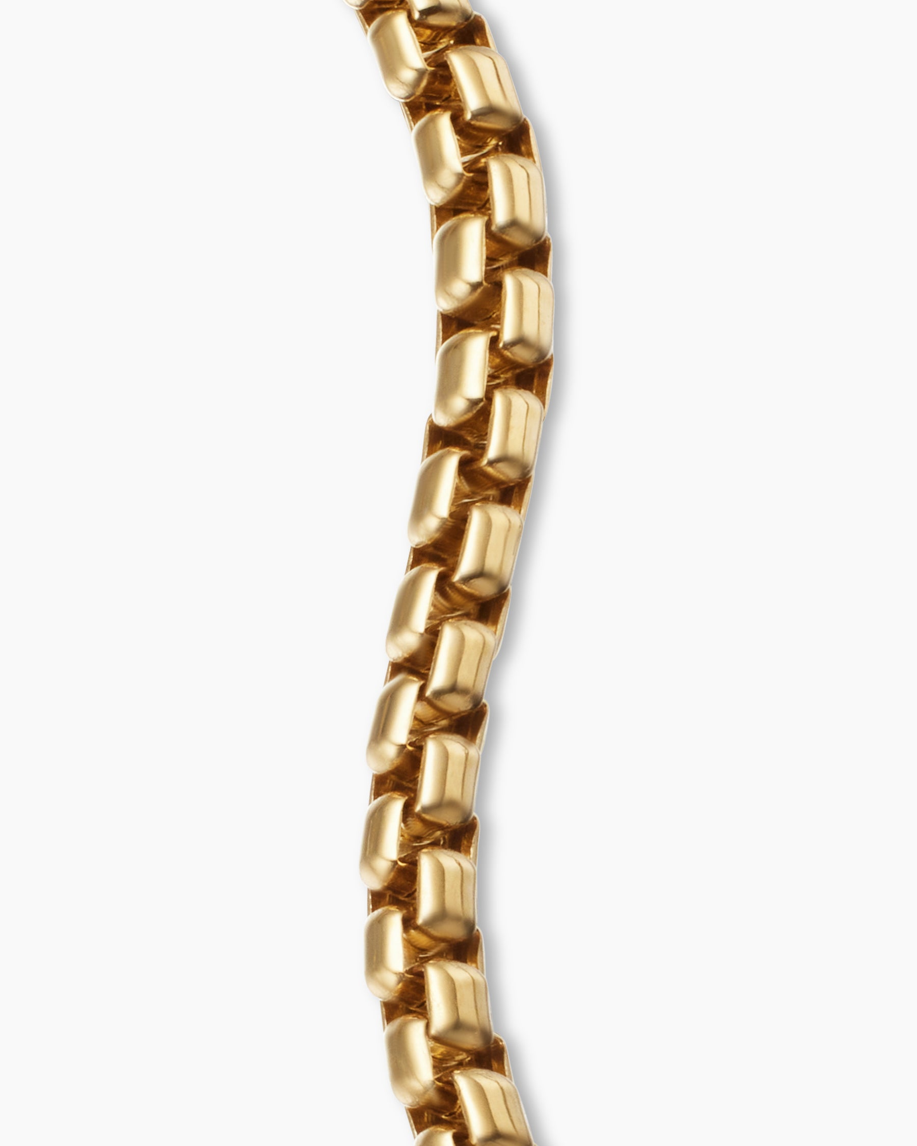 Box Chain Bracelet in 18K Yellow Gold, 2.7mm - Image 6