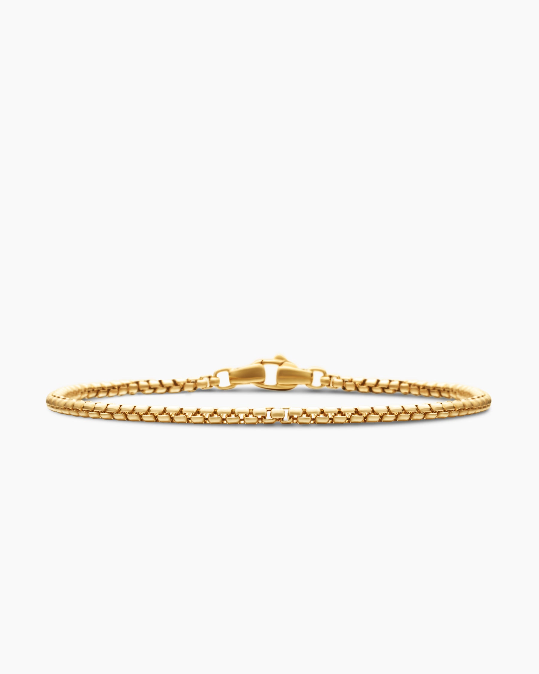Box Chain Bracelet in 18K Yellow Gold, 2.7mm