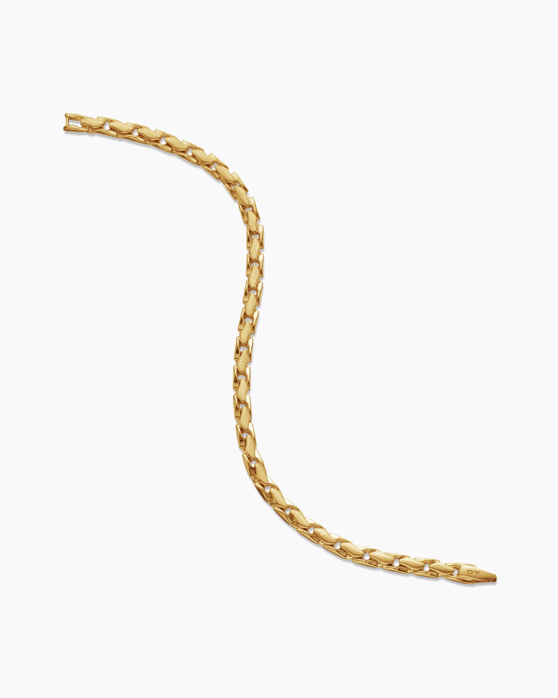 Fluted Chain Bracelet in 18K Yellow Gold, 5mm - Image 4