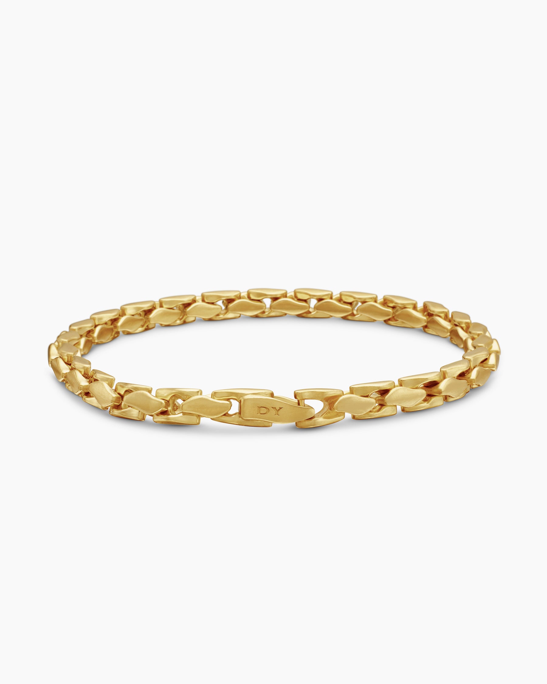 Fluted Chain Bracelet in 18K Yellow Gold, 5mm - Image 5