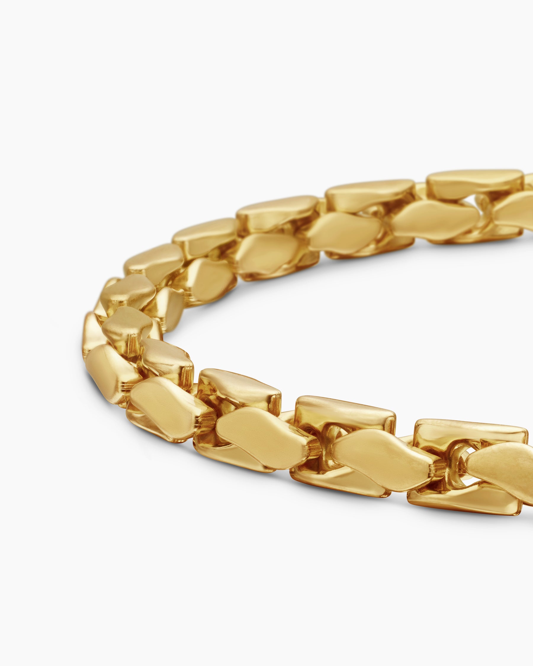 Fluted Chain Bracelet in 18K Yellow Gold, 5mm - Image 7