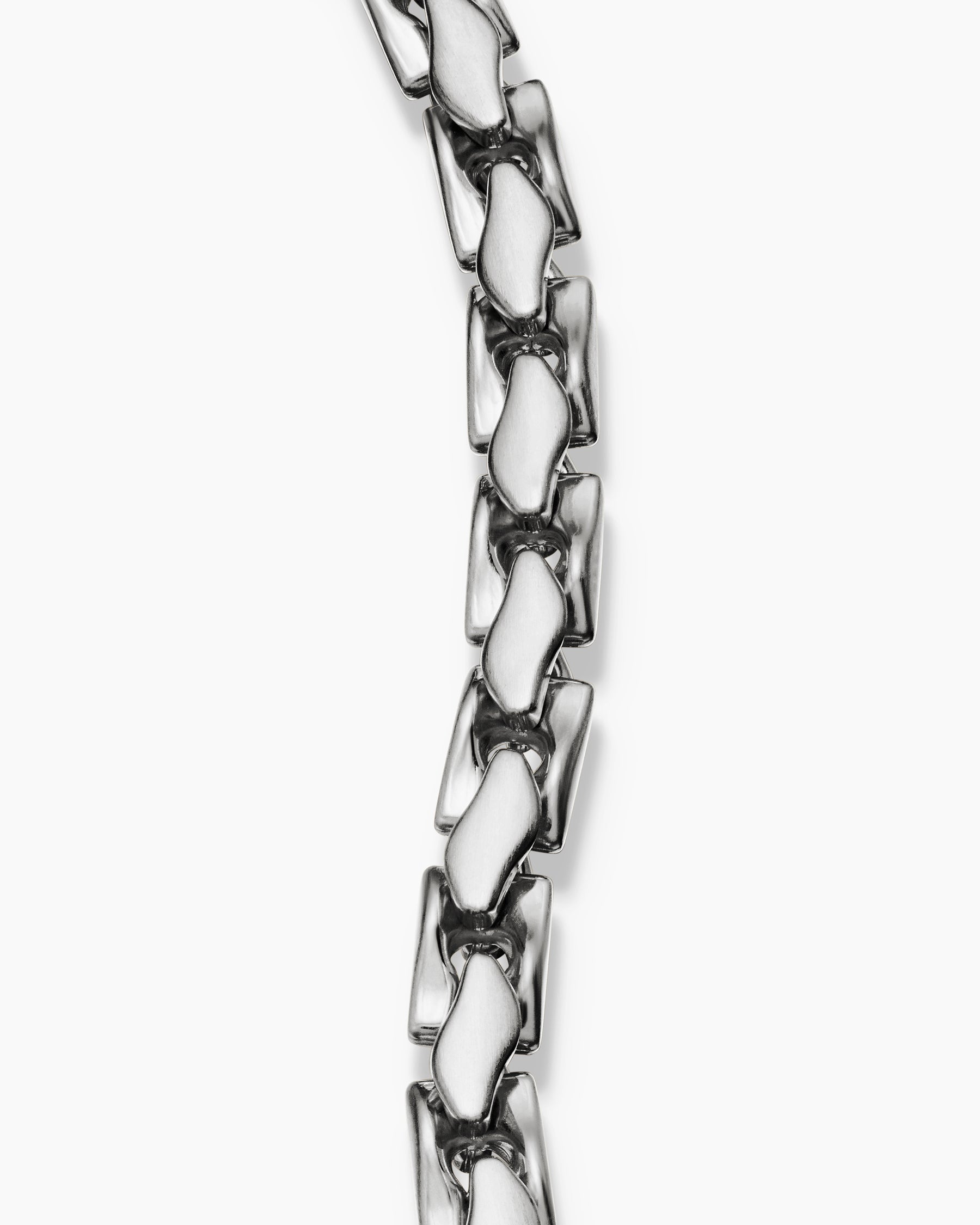 Fluted Chain Bracelet in Sterling Silver, 5mm - Image 6