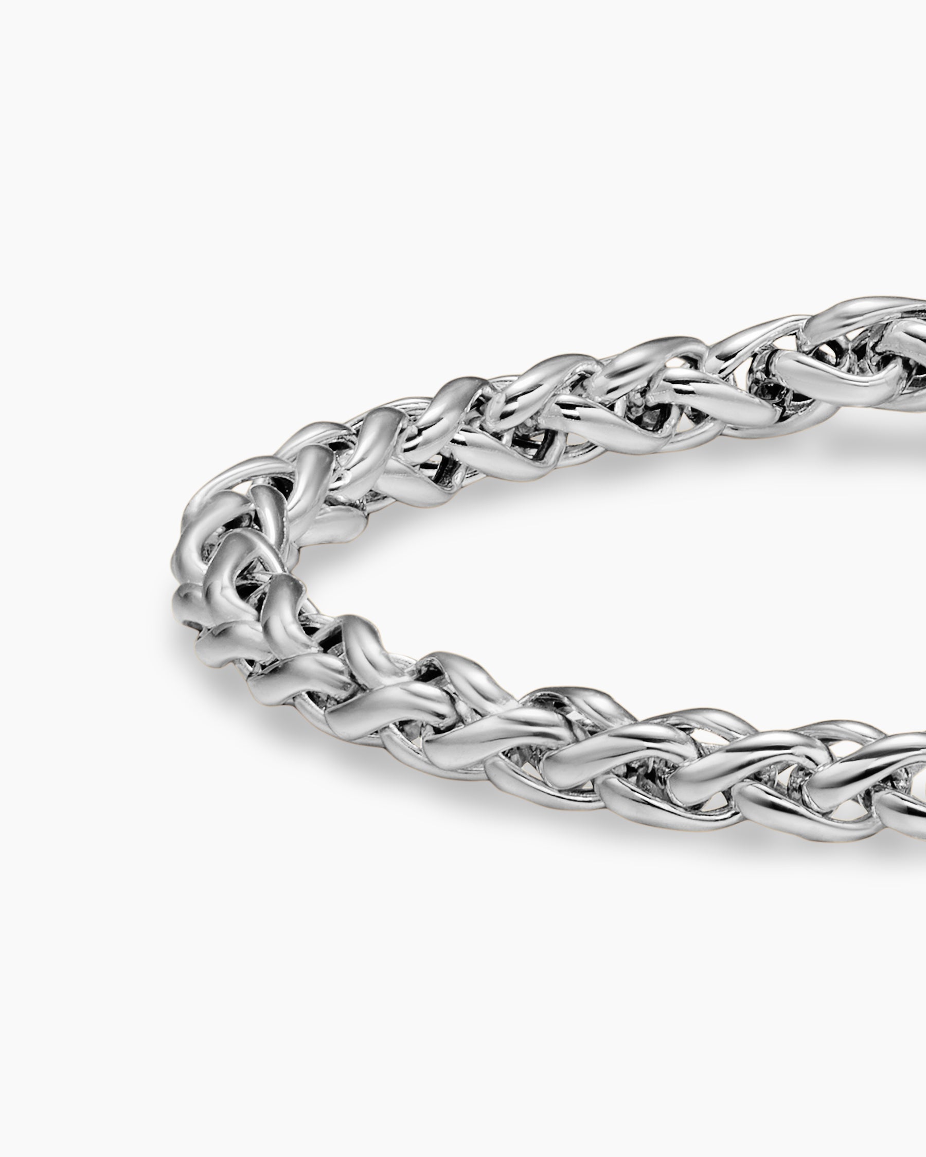 Wheat Chain Bracelet in Sterling Silver, 4mm - Image 7