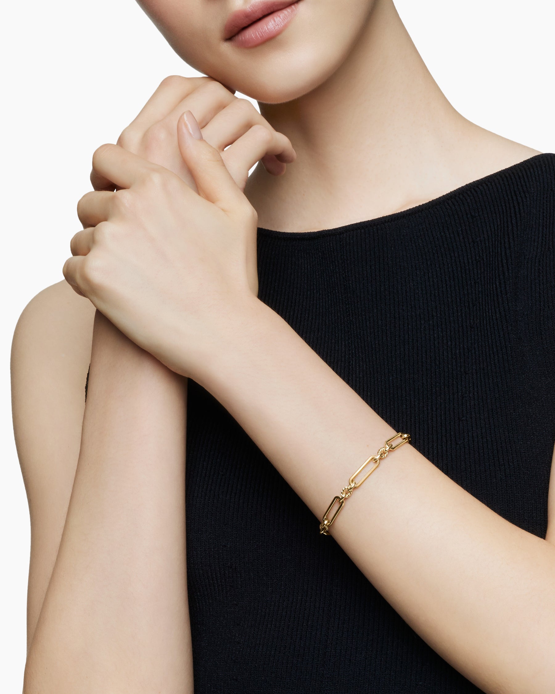 Lexington Chain Bracelet in 18K Yellow Gold, 6.5mm - Image 2
