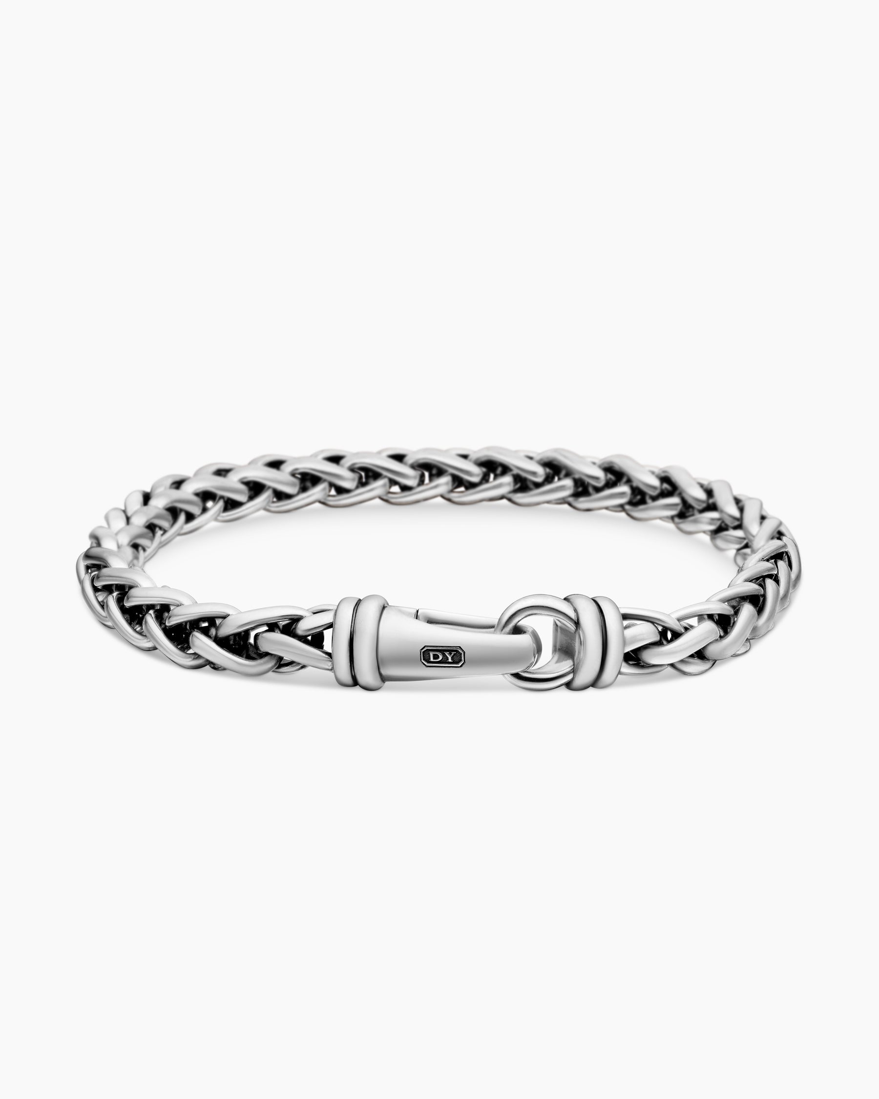Wheat Chain Bracelet in Sterling Silver, 6mm - Image 5