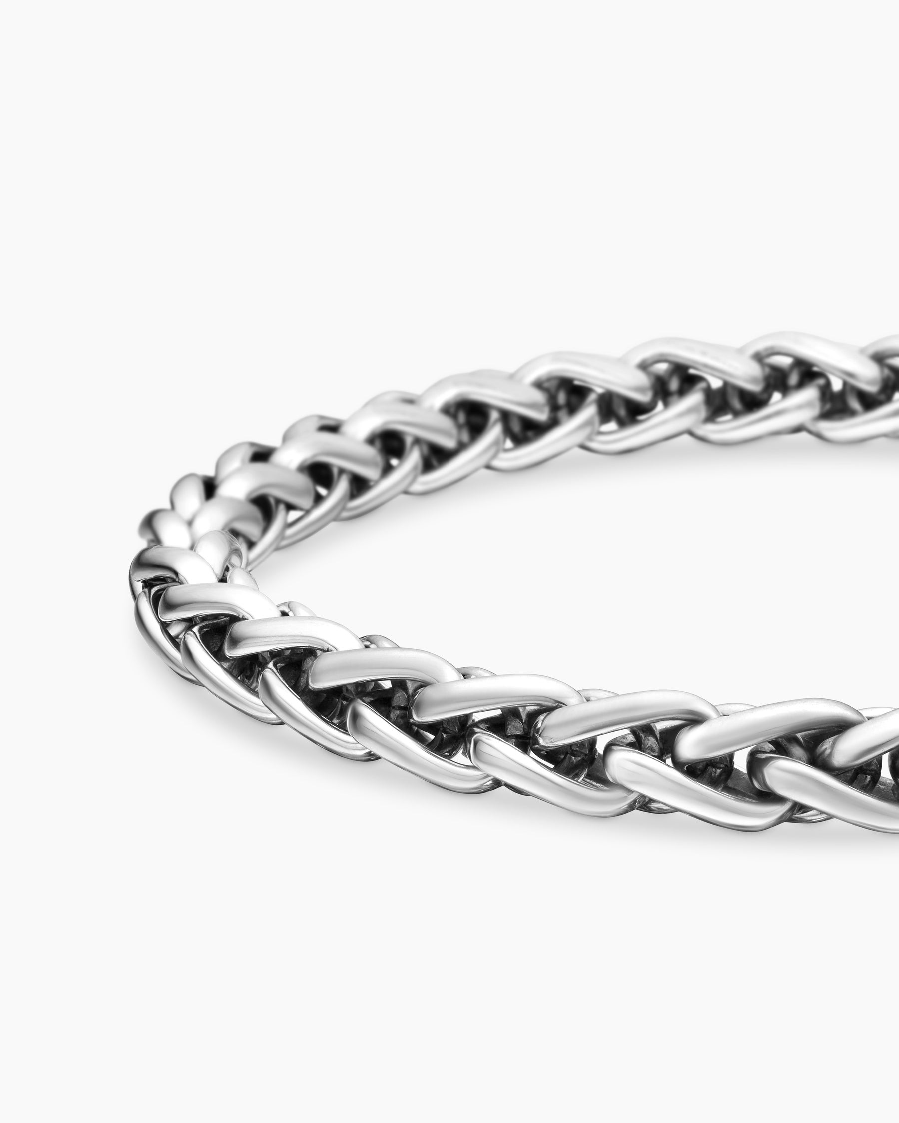 Wheat Chain Bracelet in Sterling Silver, 6mm - Image 7