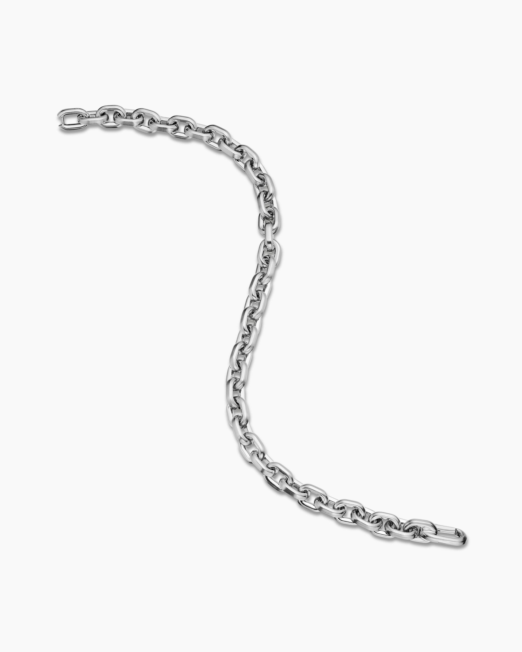 Streamline Link Bracelet in Sterling Silver, 6.5mm - Image 4
