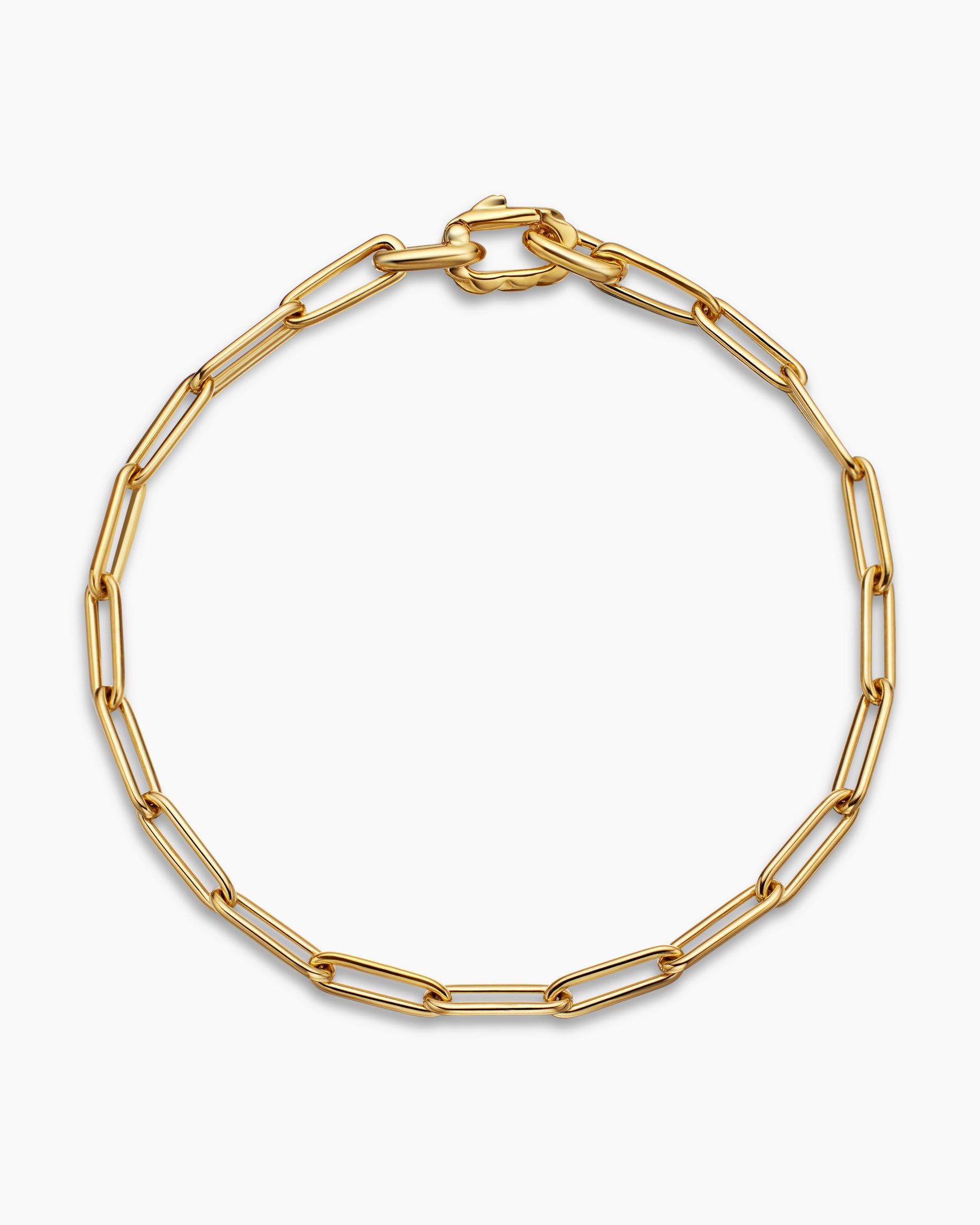 DY Madison Link Bracelet in 18K Yellow Gold, 3.5mm - Image 3