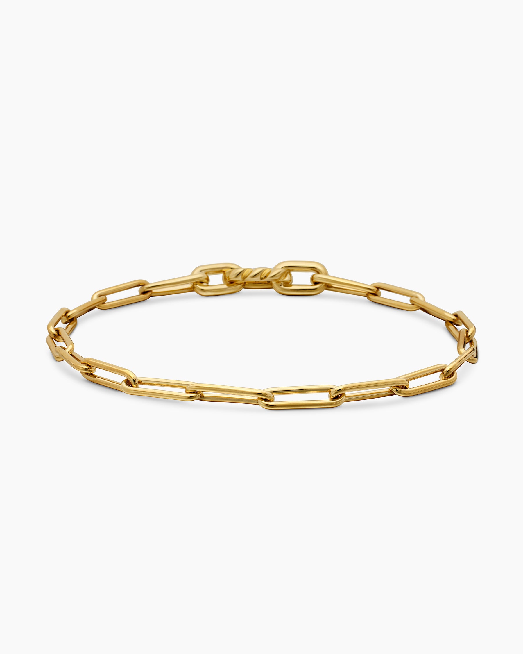 DY Madison Link Bracelet in 18K Yellow Gold, 3.5mm