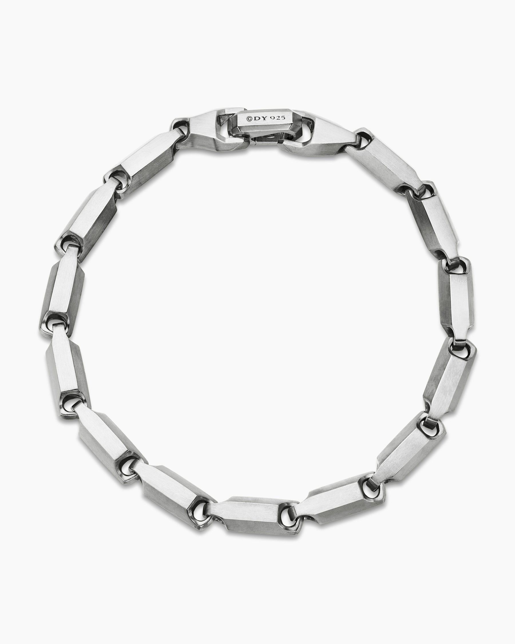 Streamline Link Bracelet in Sterling Silver, 6mm - Image 3