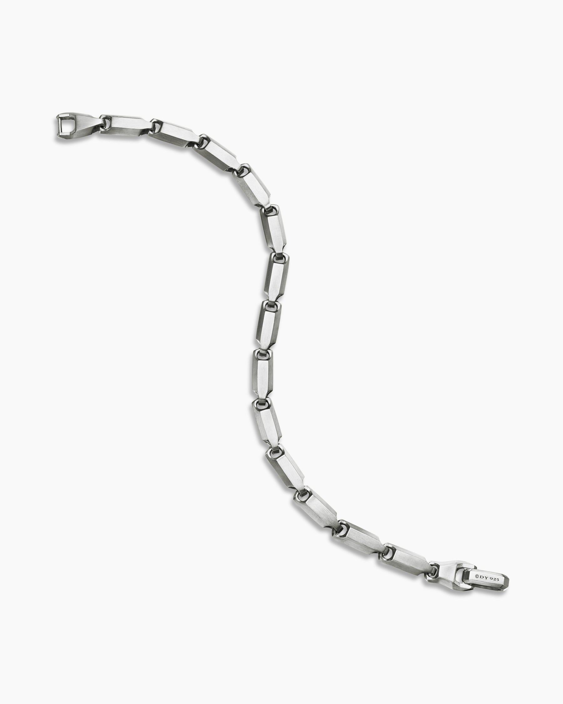 Streamline Link Bracelet in Sterling Silver, 6mm - Image 4