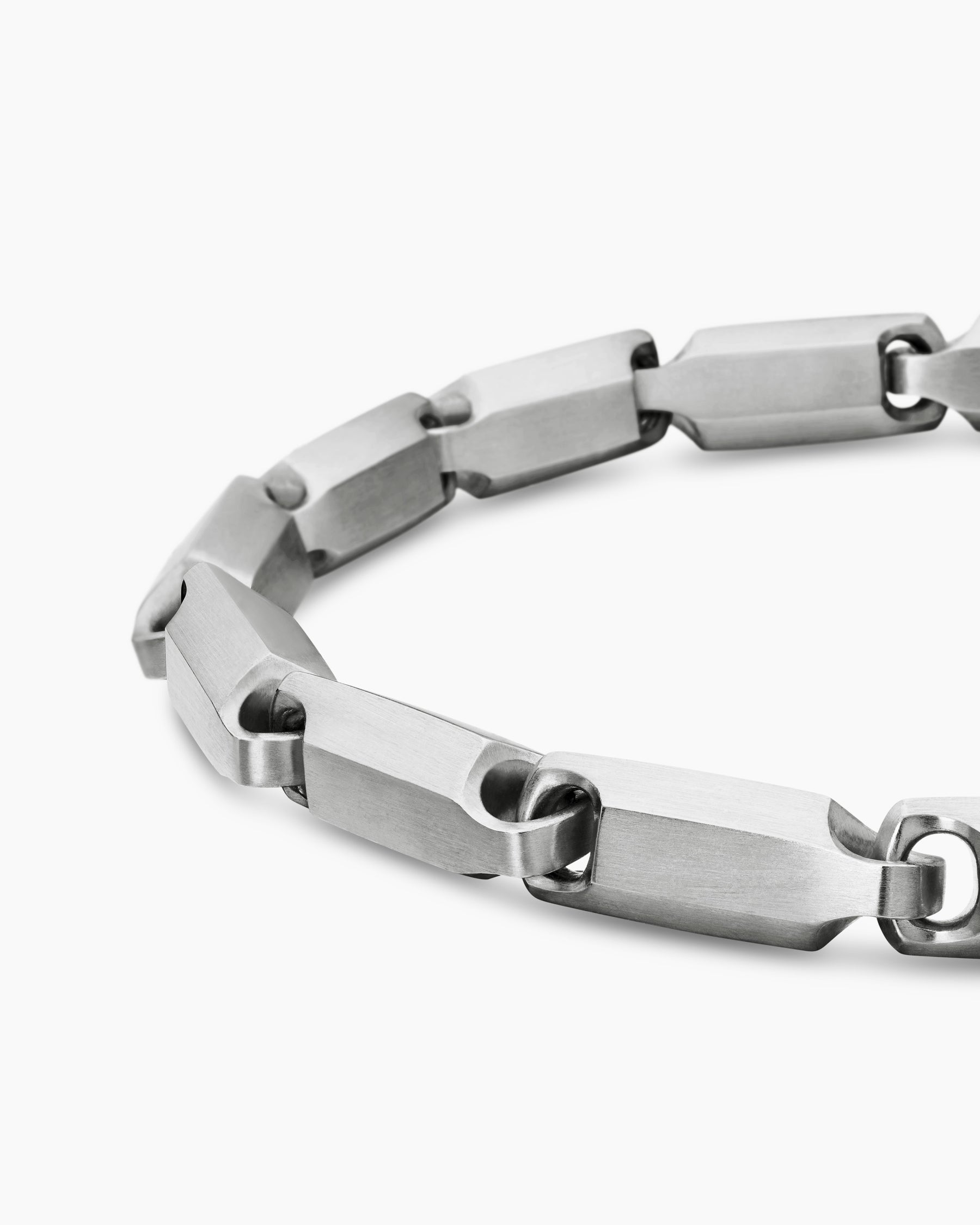 Streamline Link Bracelet in Sterling Silver, 6mm - Image 7