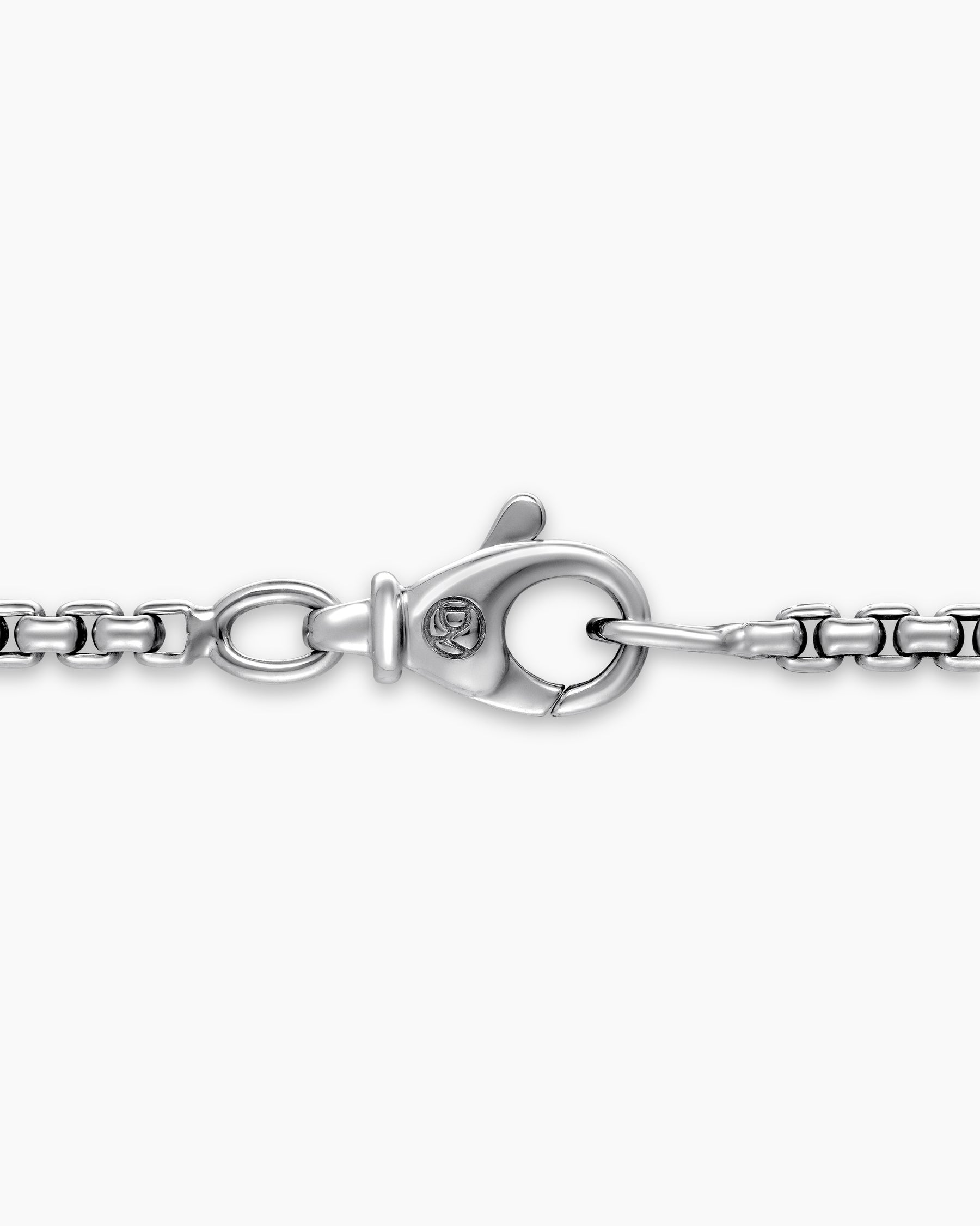 Box Chain Necklace in 18K White Gold, 2.7mm - Image 6