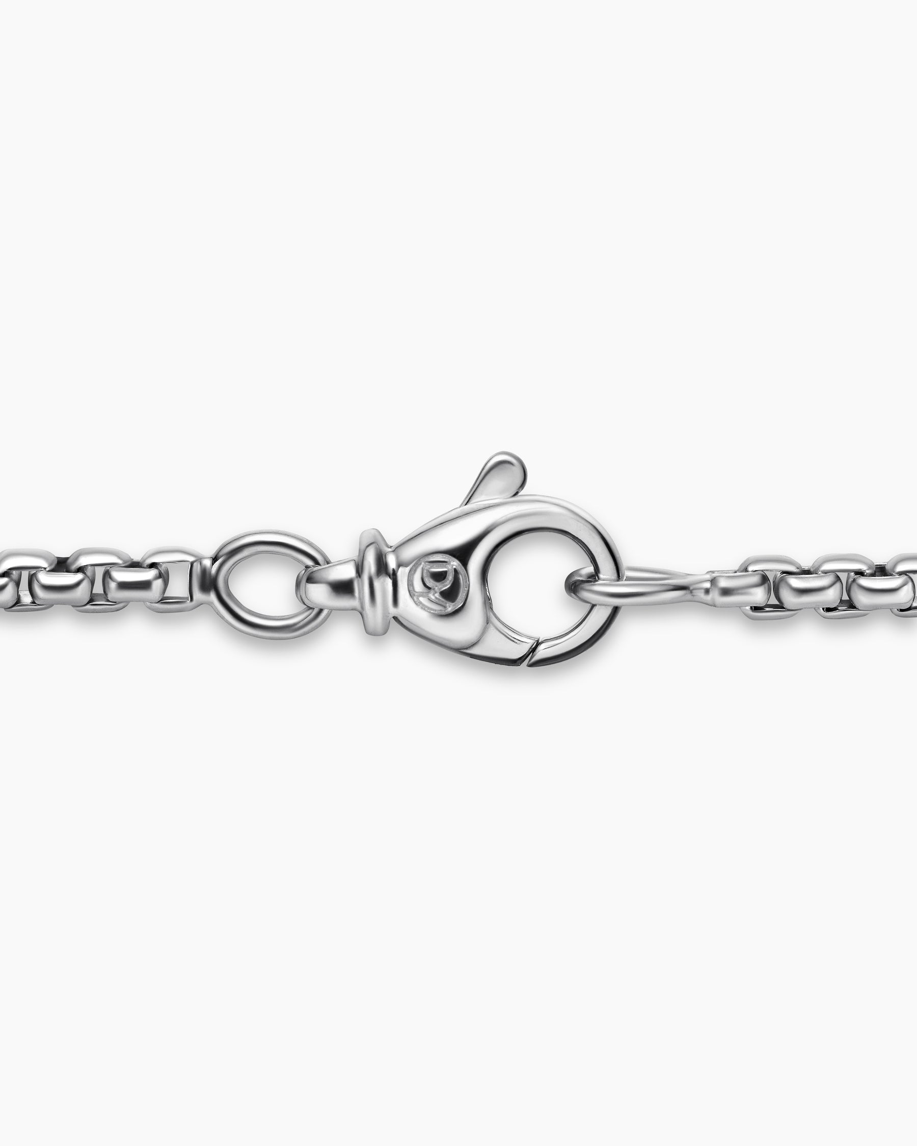 Box Chain Necklace in Platinum, 2.7mm - Image 6