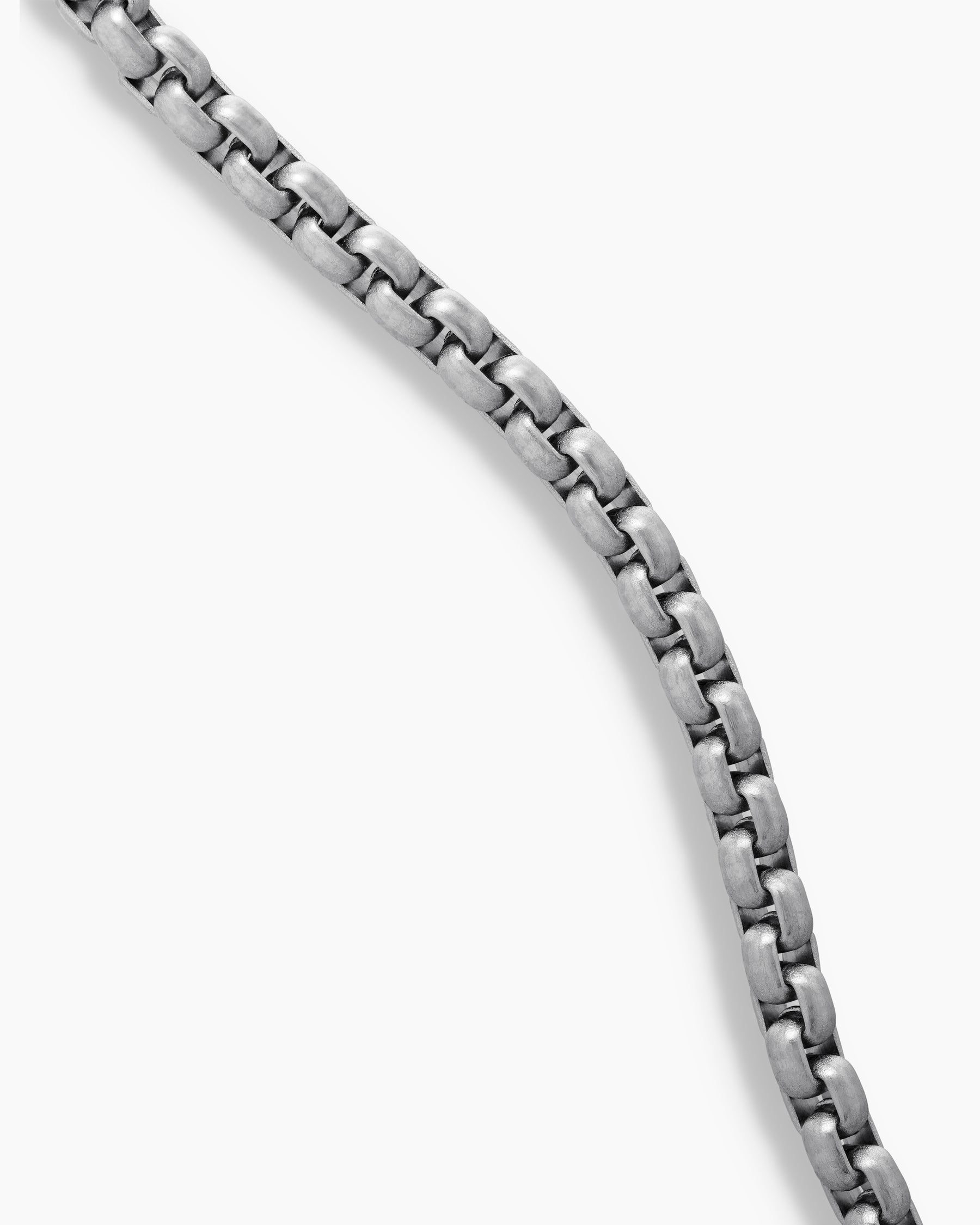 Box Chain Necklace in Grey Titanium, 2.7mm - Image 3