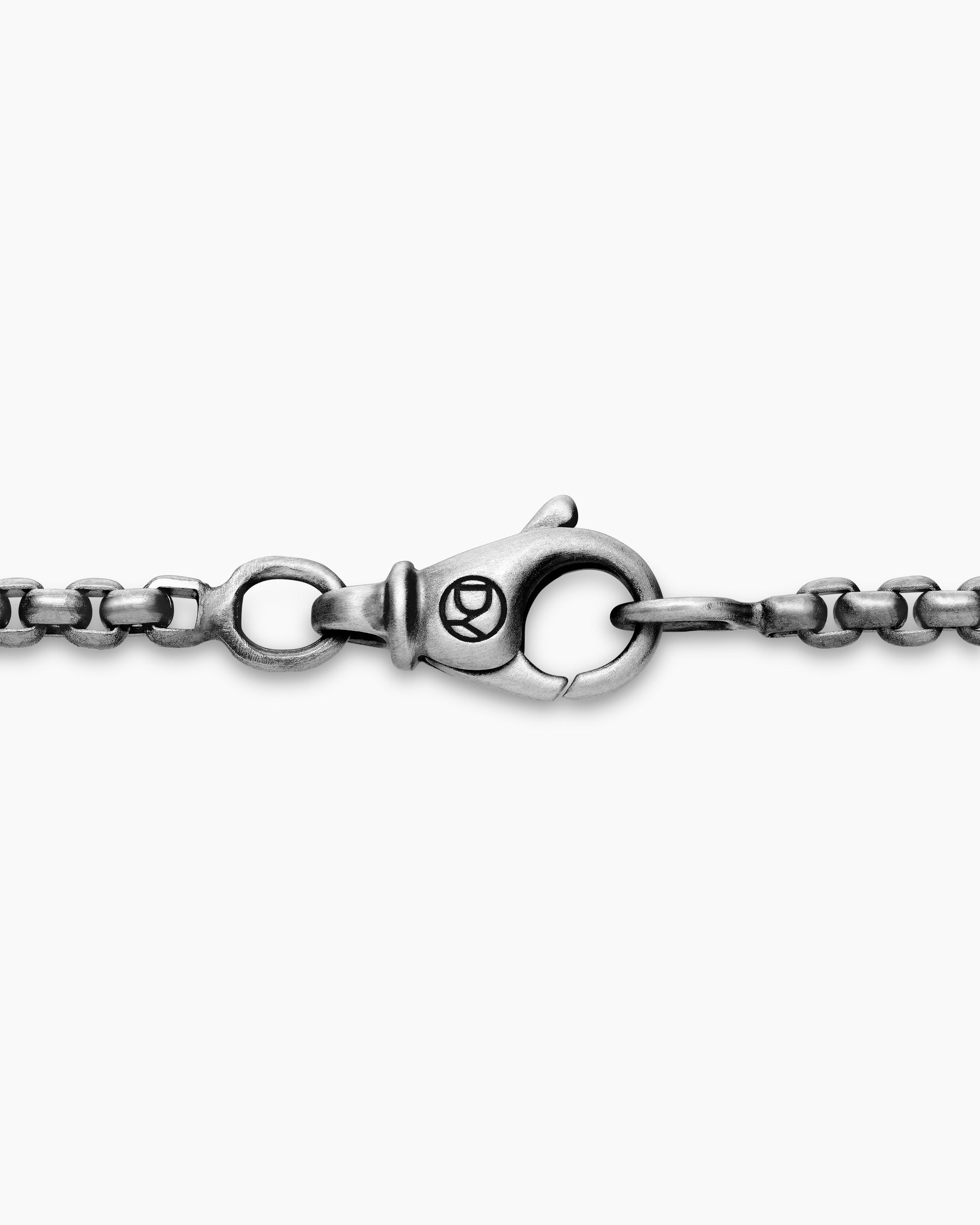 Box Chain Necklace in Grey Titanium, 2.7mm - Image 5