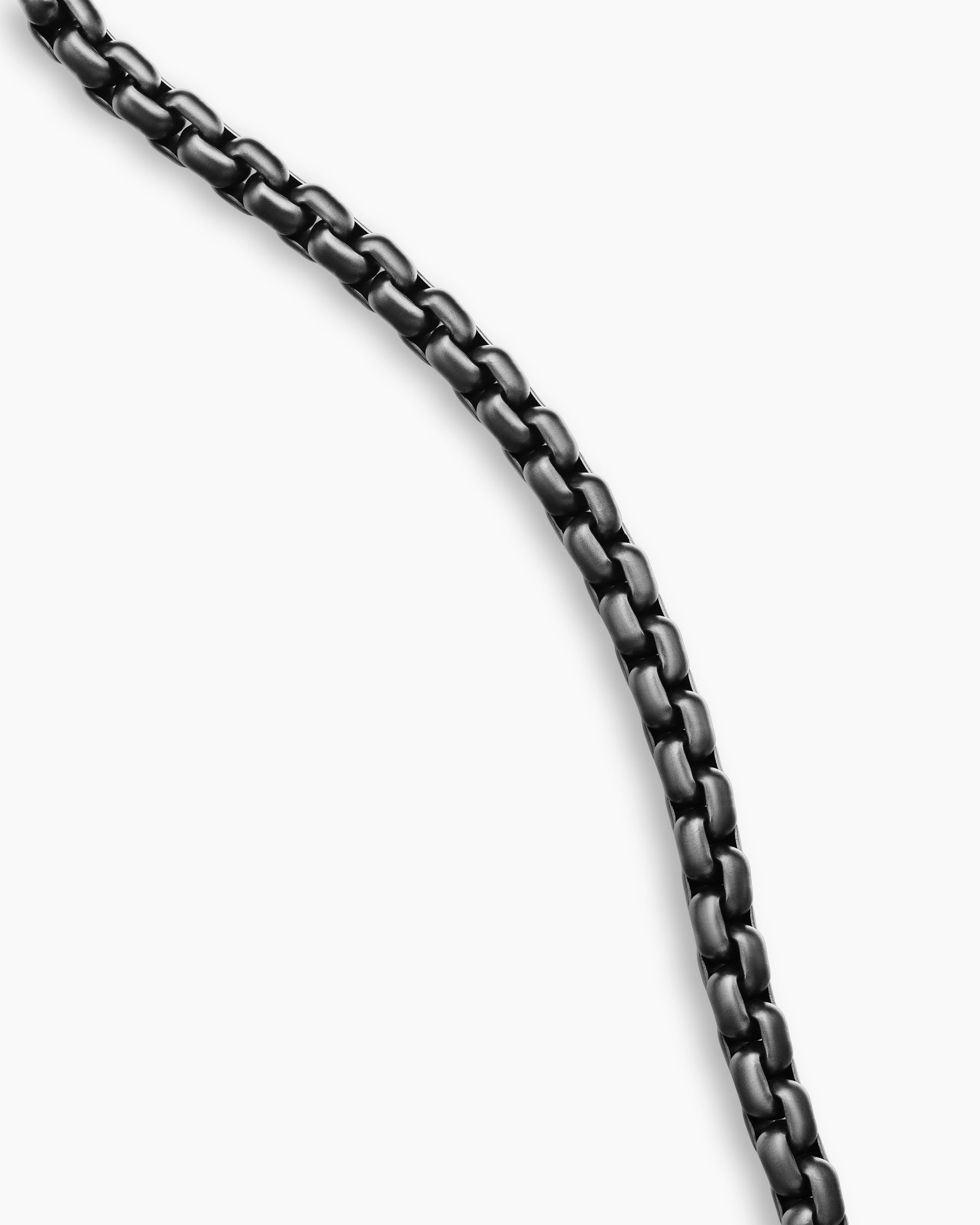 Box Chain Necklace with Stainless Steel and Sterling Silver, 7.3mm - Image 3