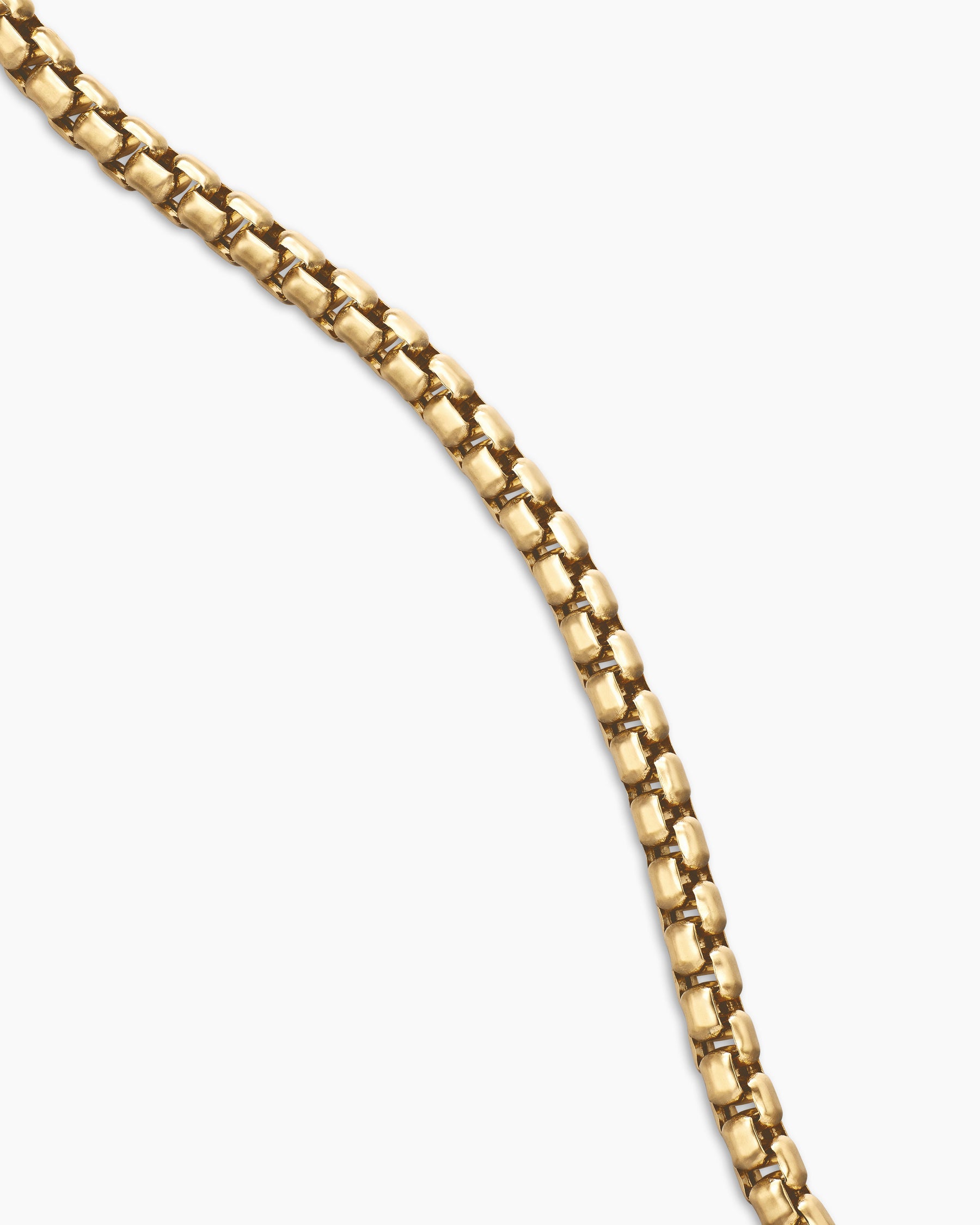 Box Chain Necklace in 18k Yellow Gold, 2.7mm - Image 3
