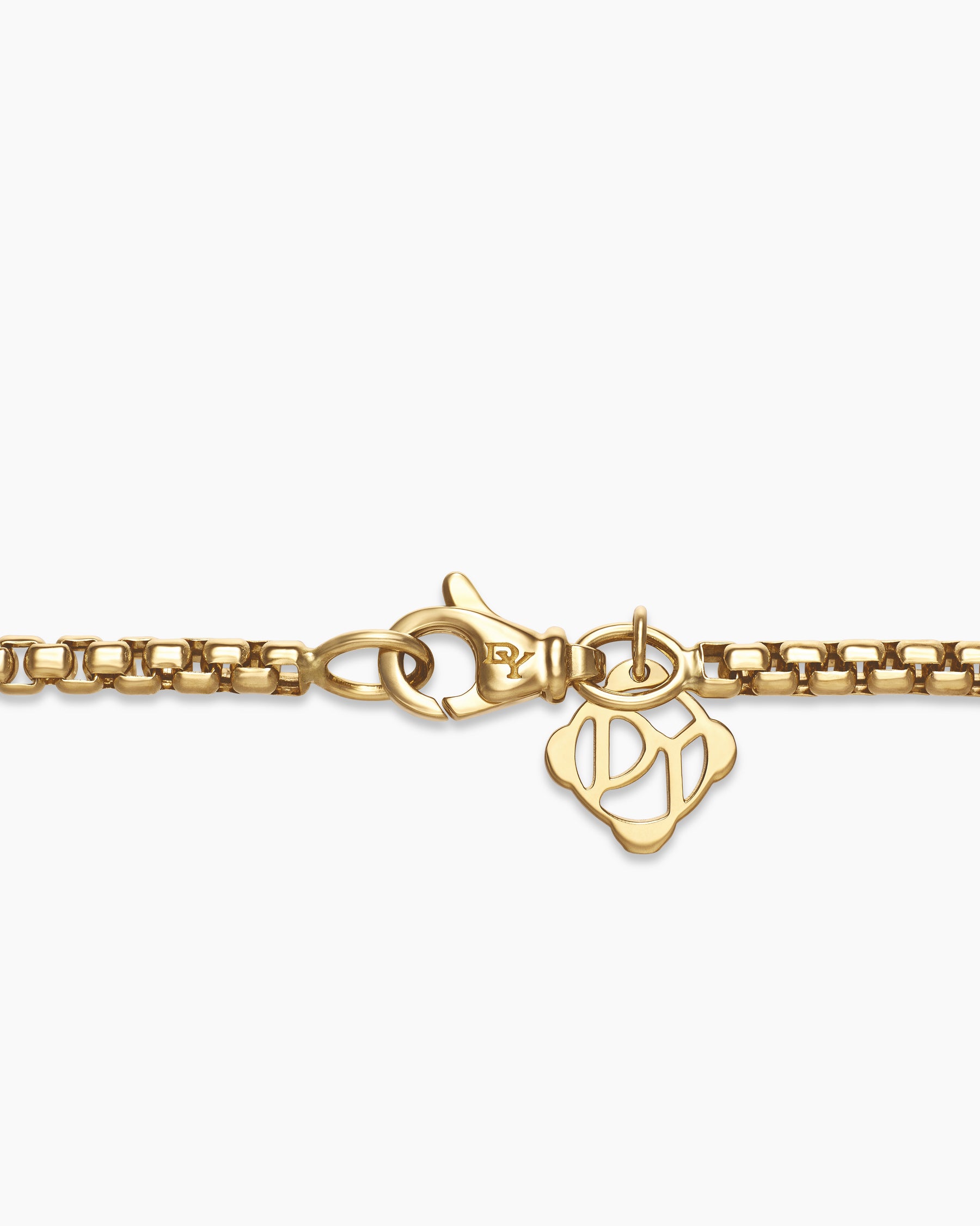 Box Chain Necklace in 18k Yellow Gold, 2.7mm - Image 5