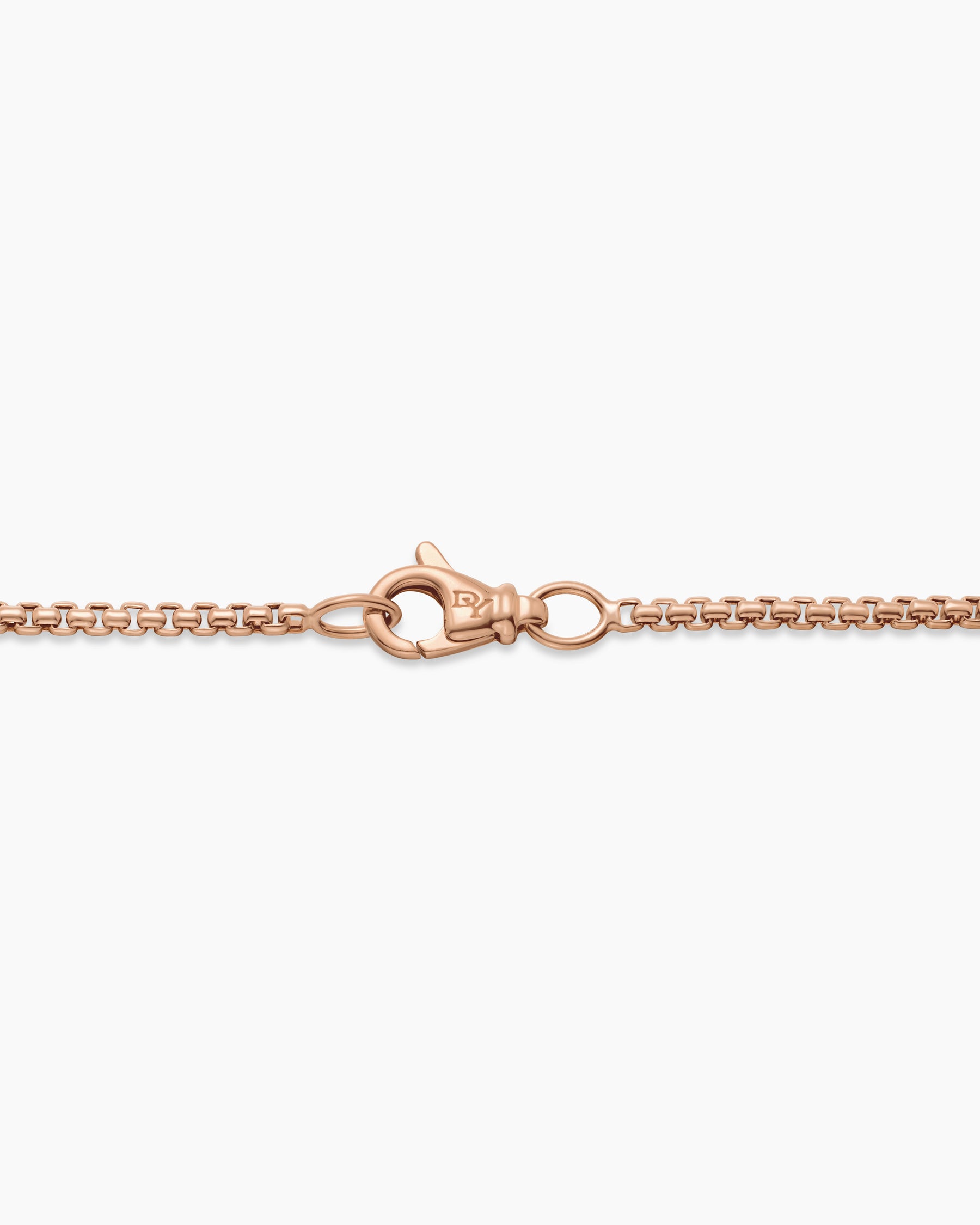 Box Chain Necklace in 18K Rose Gold, 1.7mm - Image 6