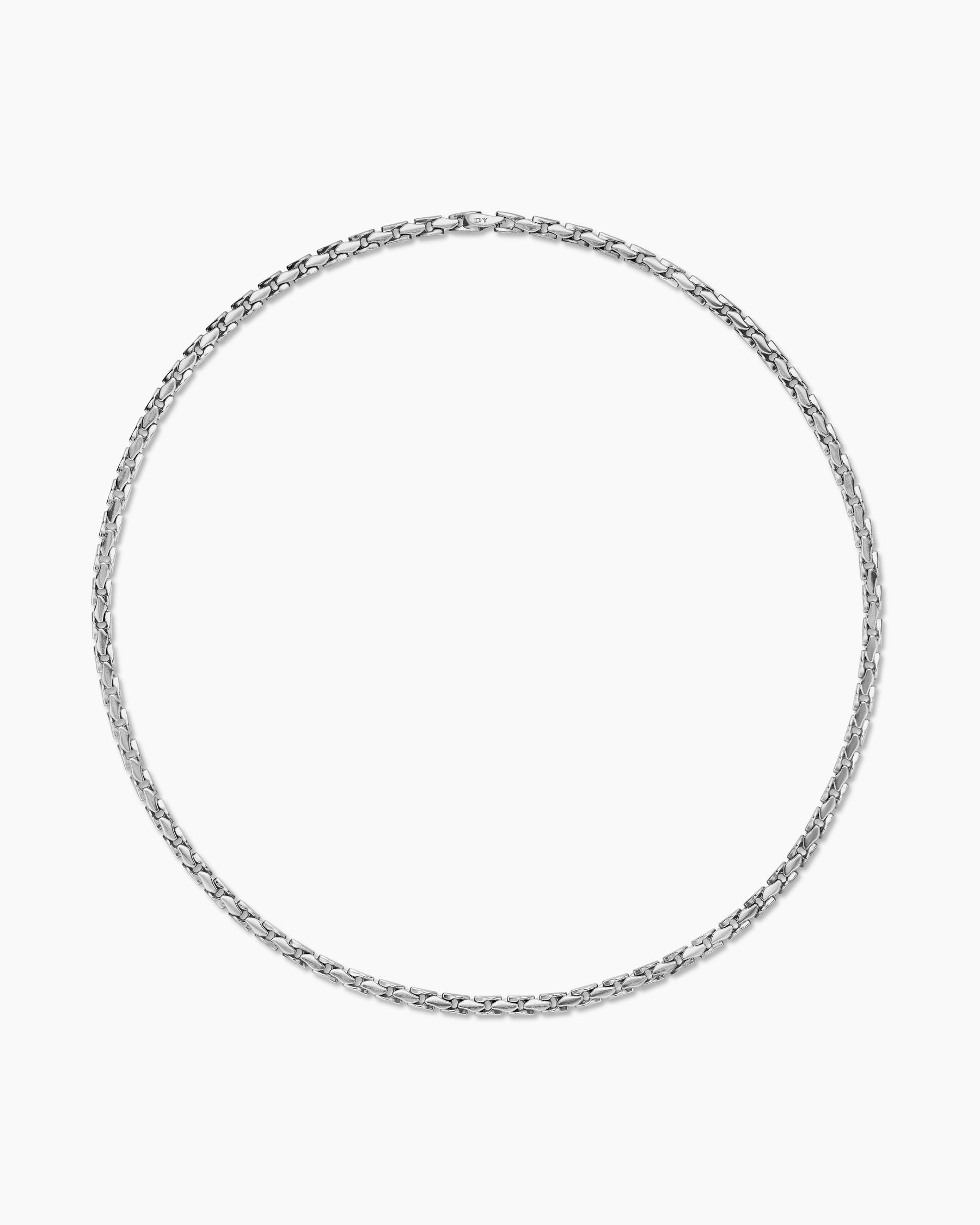 Fluted Chain Necklace in Sterling Silver, 5mm - Image 4