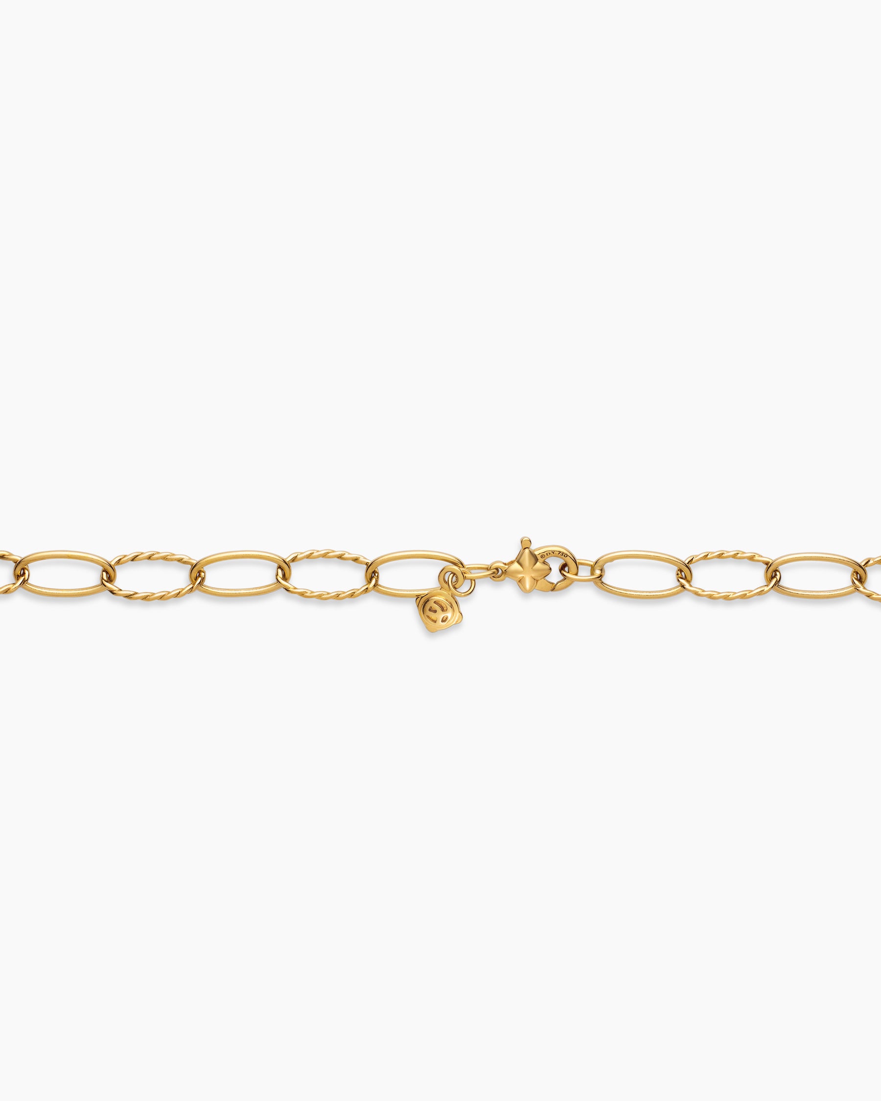 Elongated Oval Link Necklace in 18K Yellow Gold, 6mm - Image 5