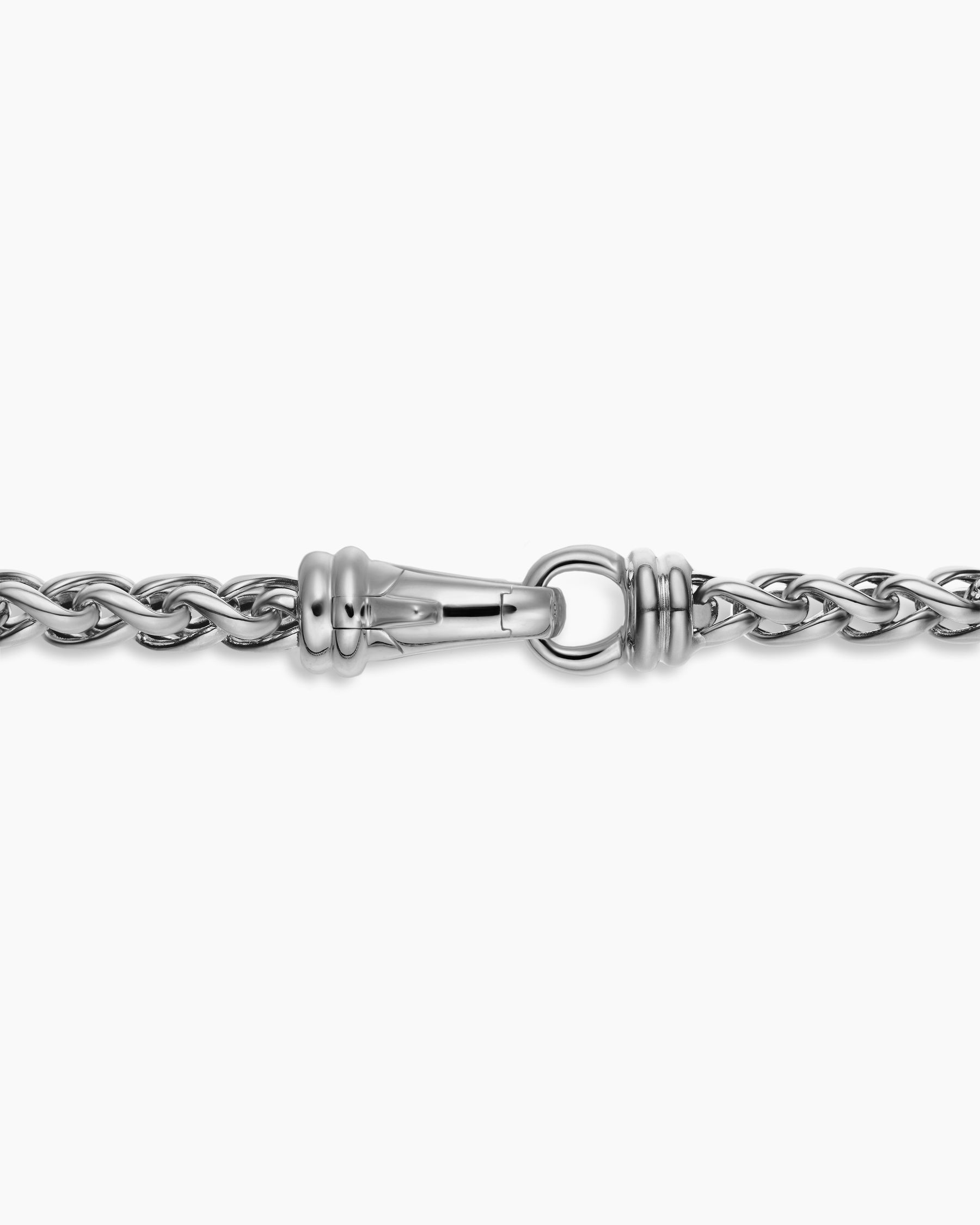 Wheat Chain Necklace in Sterling Silver, 4mm - Image 5