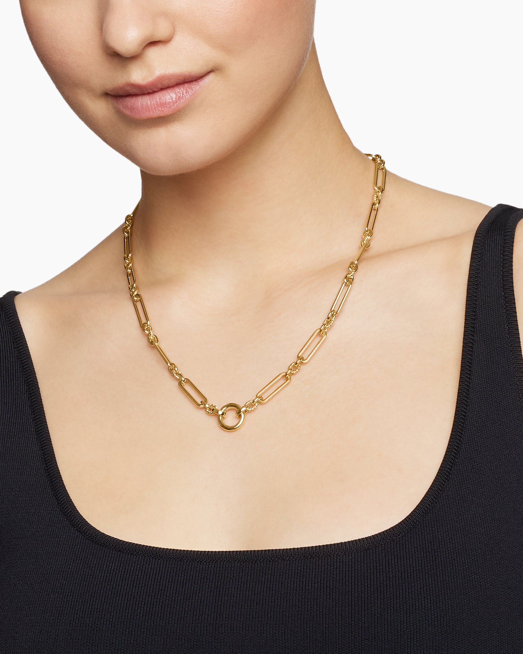 Lexington Chain Necklace in 18K Yellow Gold, 6.5mm - Image 2
