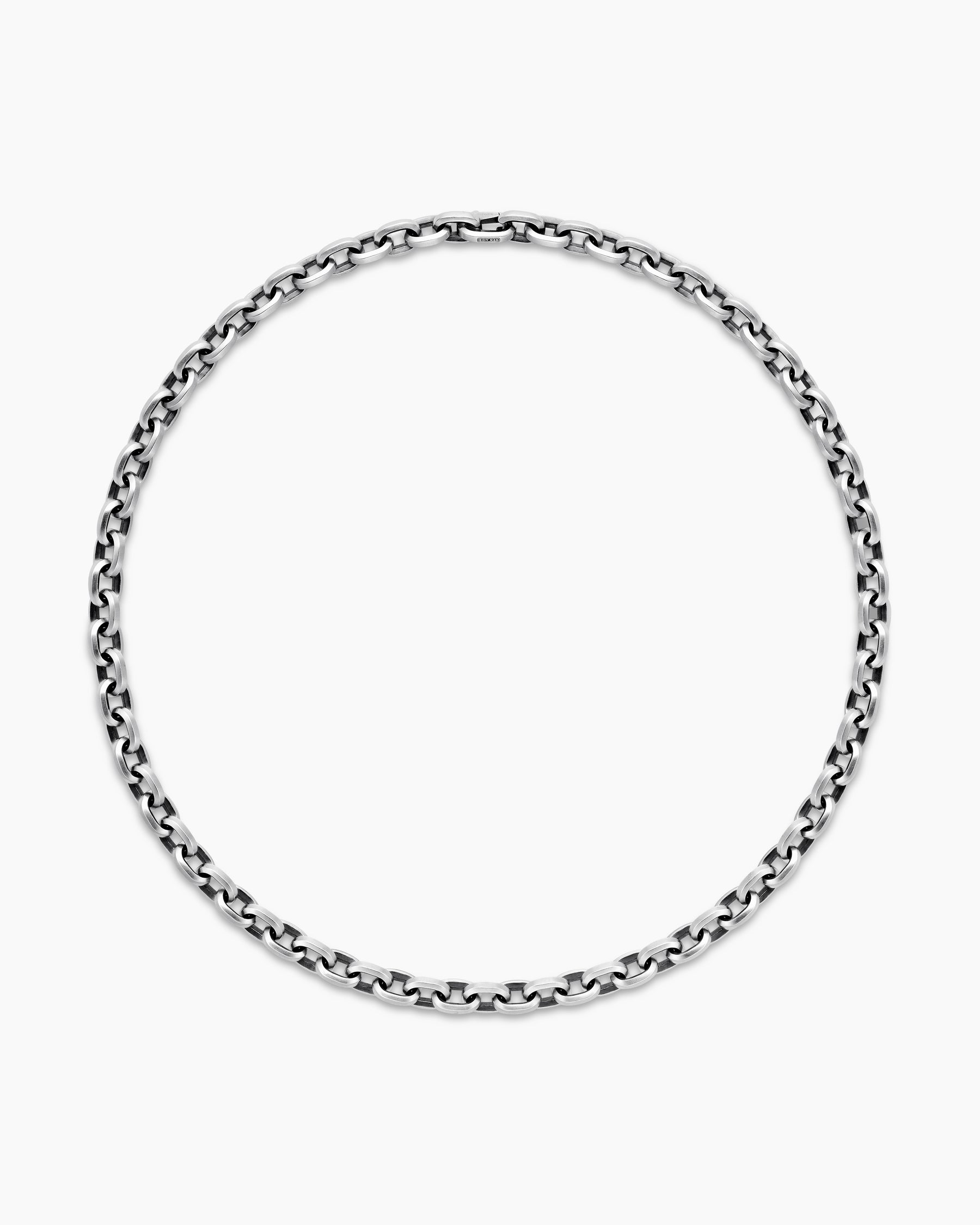 Streamline Link Necklace in Sterling Silver, 9.5mm - Image 4
