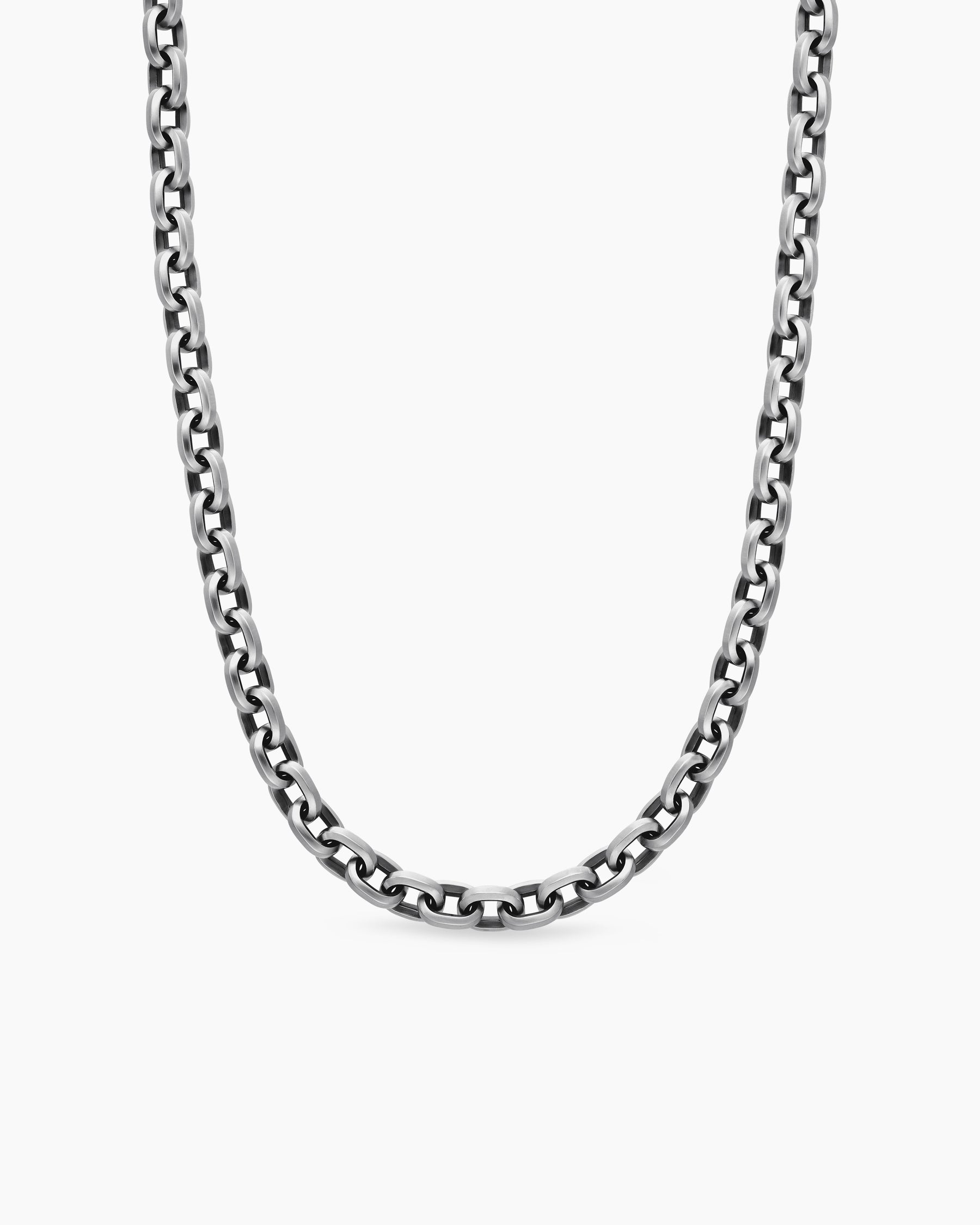 Streamline Link Necklace in Sterling Silver, 9.5mm