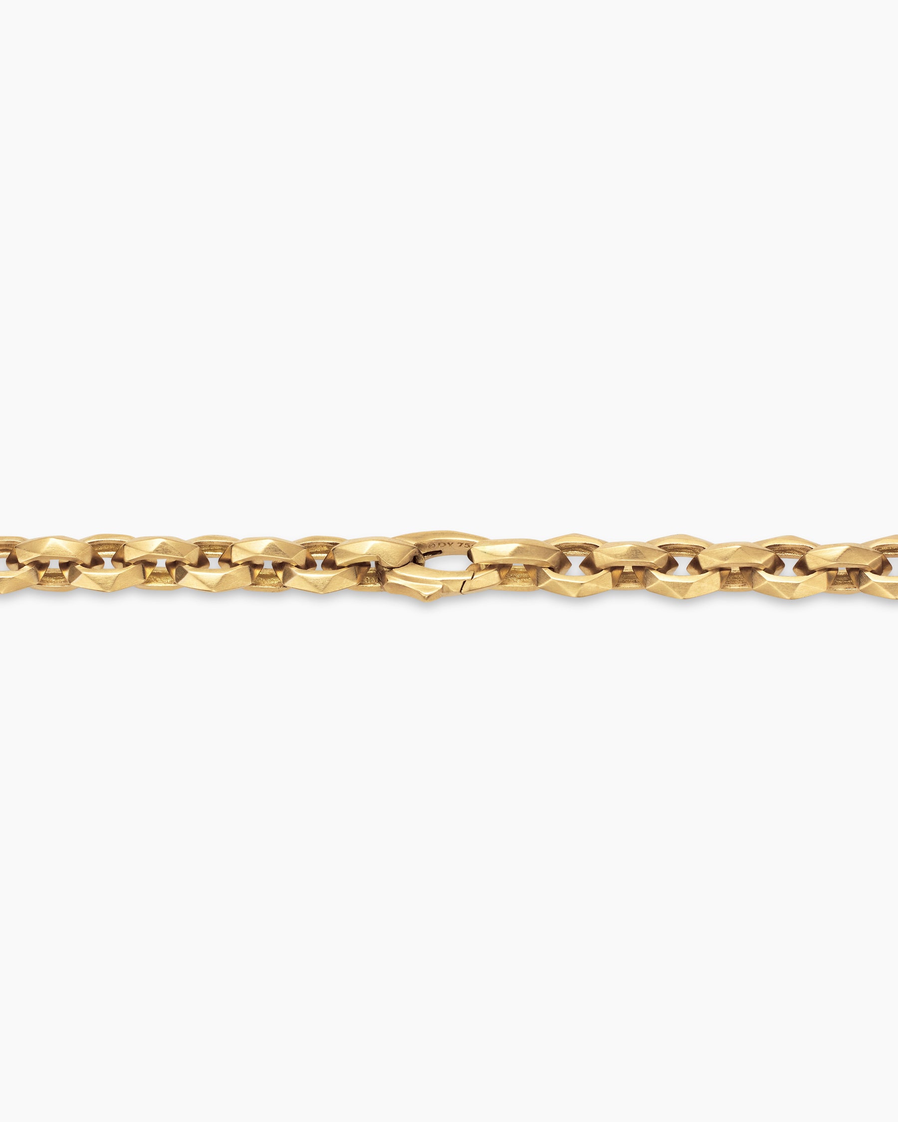 Faceted Chain Necklace in 18K Yellow Gold, 7mm - Image 5