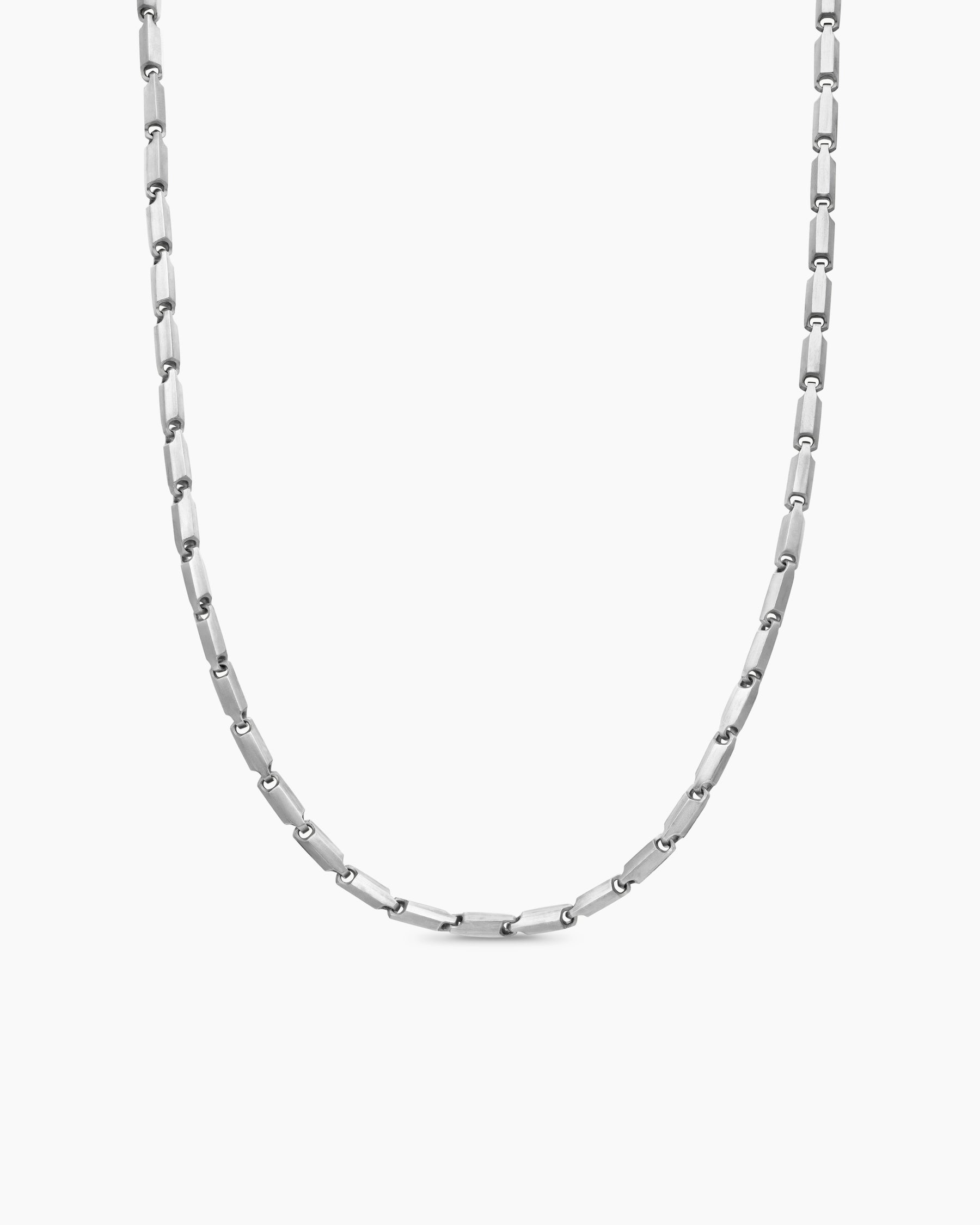Streamline Chain Necklace in Sterling Silver, 3mm